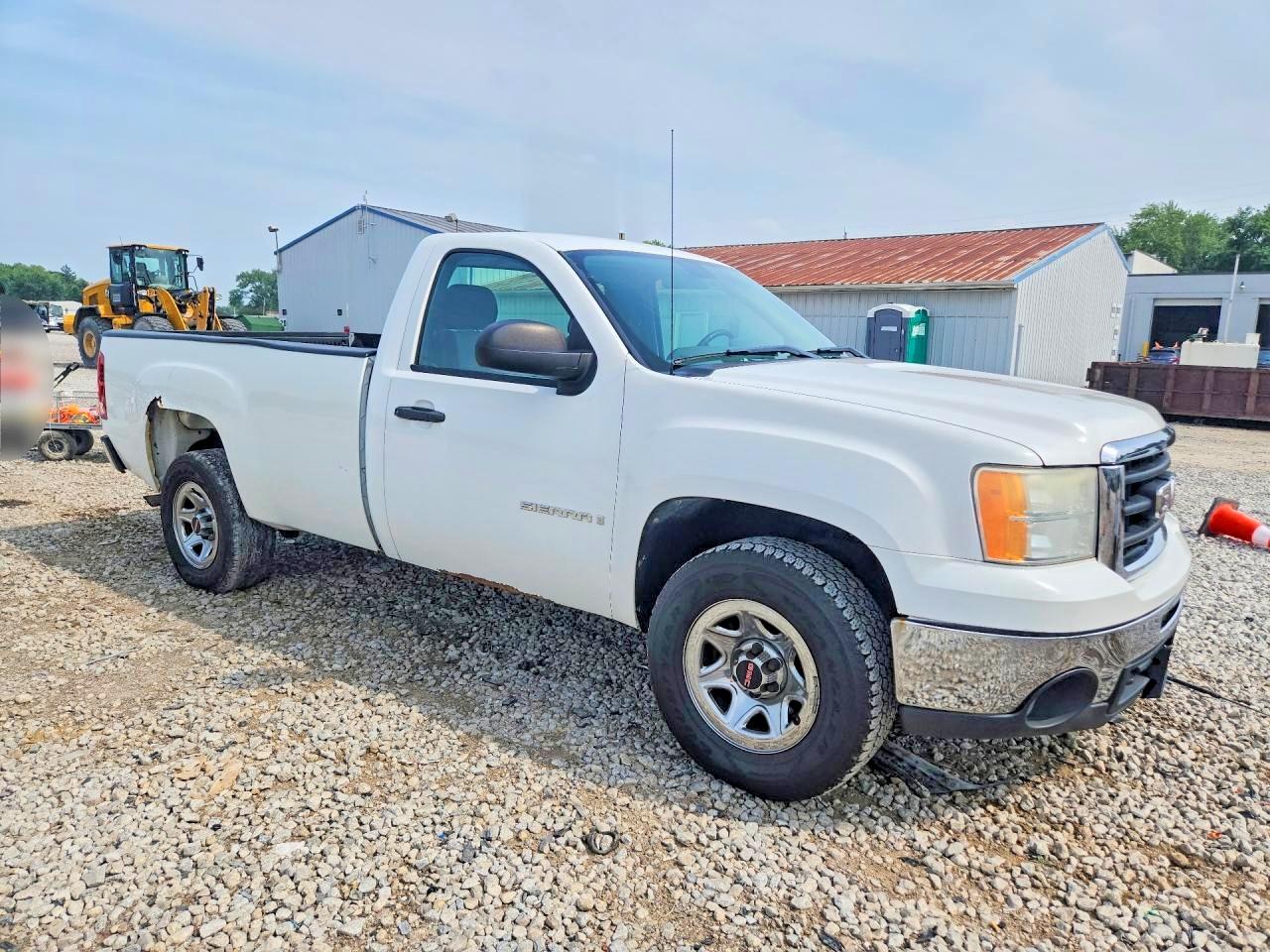 2009 Gmc Sierra C1500 White vin: 1GTEC14C59Z900036