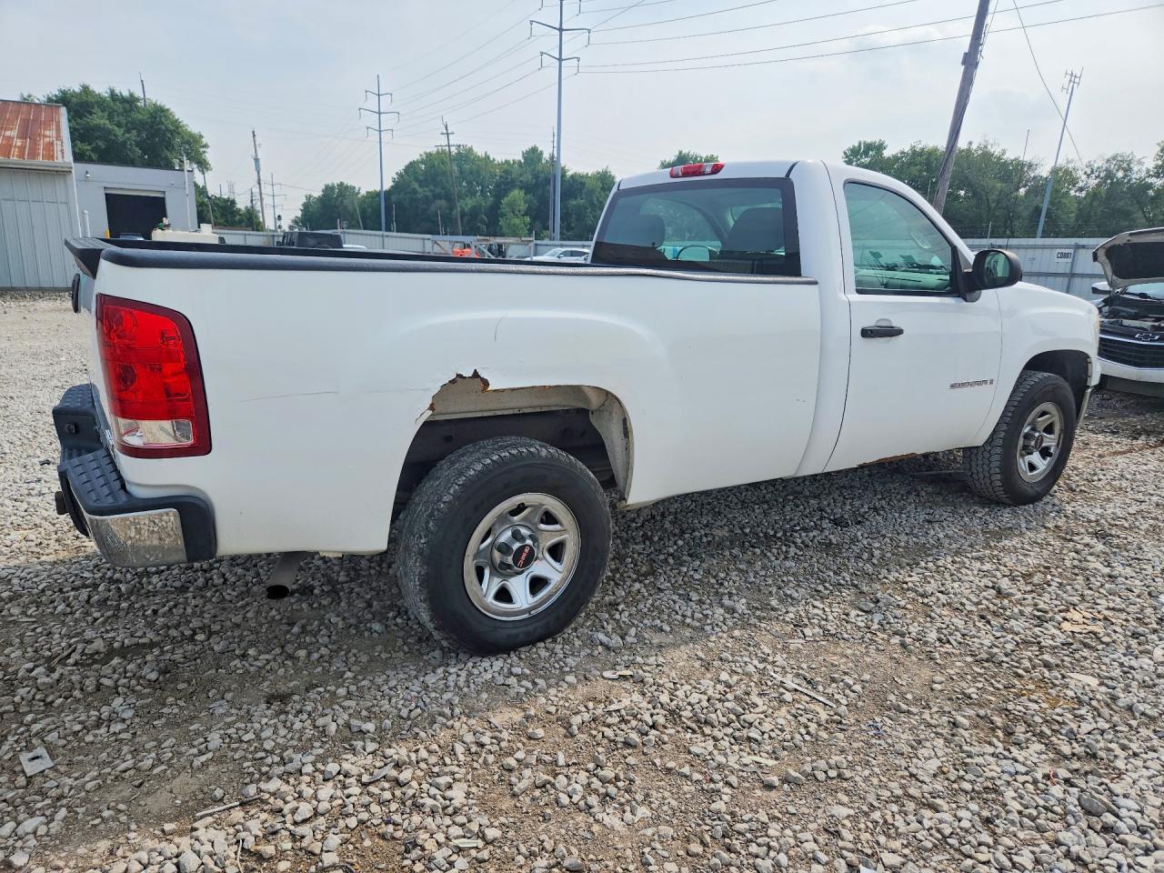 2009 Gmc Sierra C1500 White vin: 1GTEC14C59Z900036
