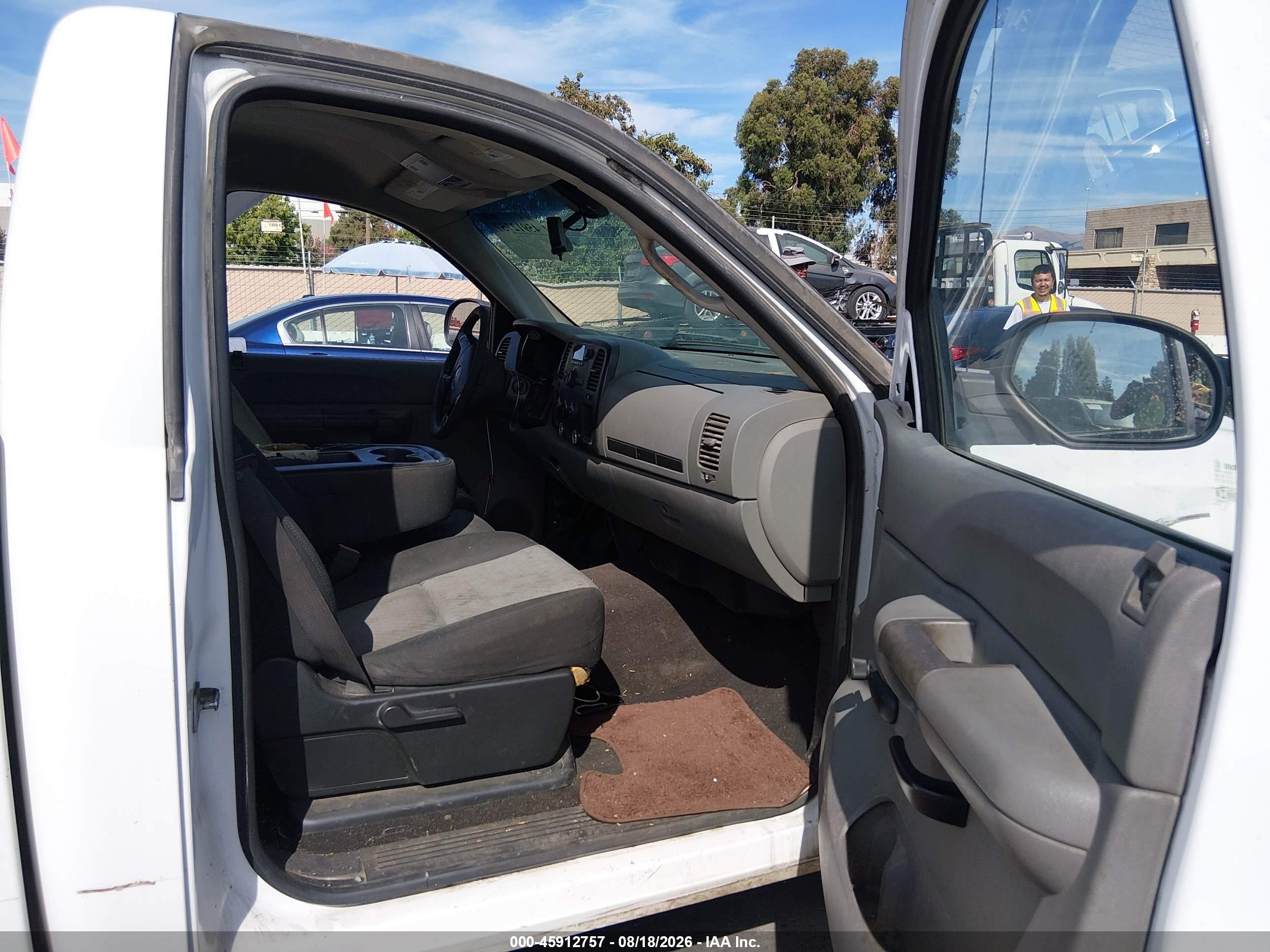 2007 Gmc Sierra 1500 Work Truck White vin: 1GTEC14C67E533958