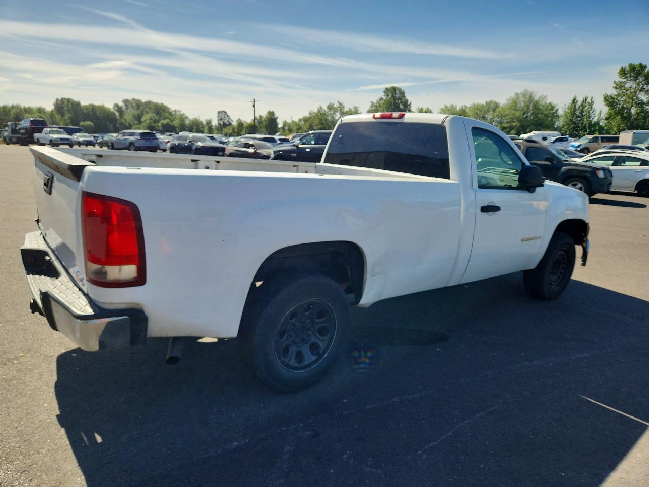 2008 Gmc Sierra C1500 White vin: 1GTEC14C68Z167641