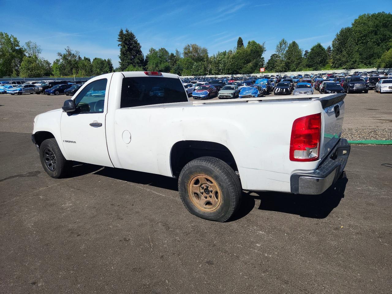 2008 Gmc Sierra C1500 White vin: 1GTEC14C68Z167641