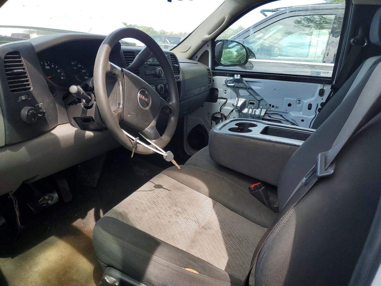 2008 Gmc Sierra C1500 White vin: 1GTEC14C68Z167641