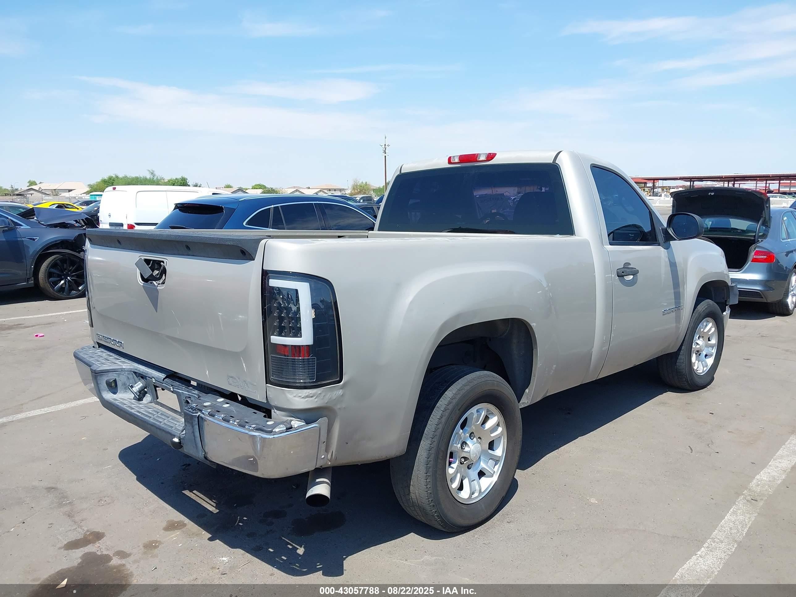 2007 Gmc Sierra 1500 Work Truck Beige vin: 1GTEC14C77Z570817