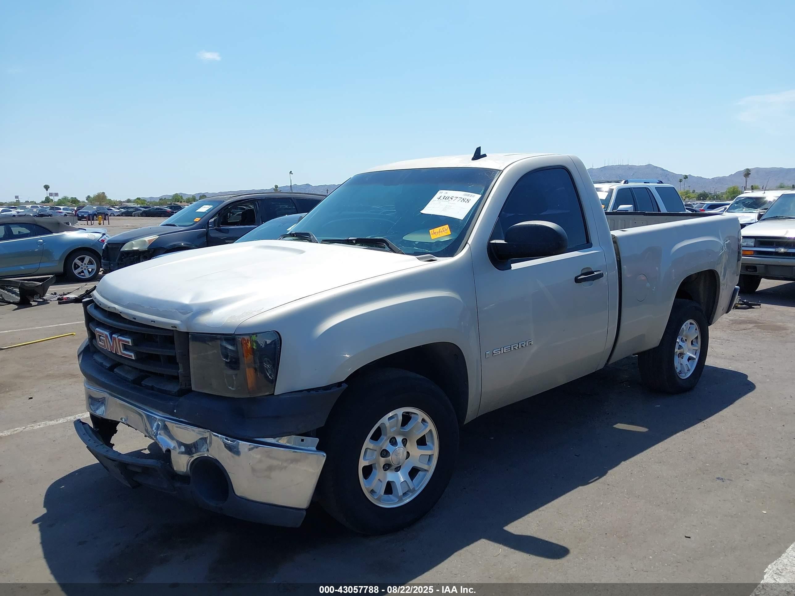 2007 Gmc Sierra 1500 Work Truck Beige vin: 1GTEC14C77Z570817