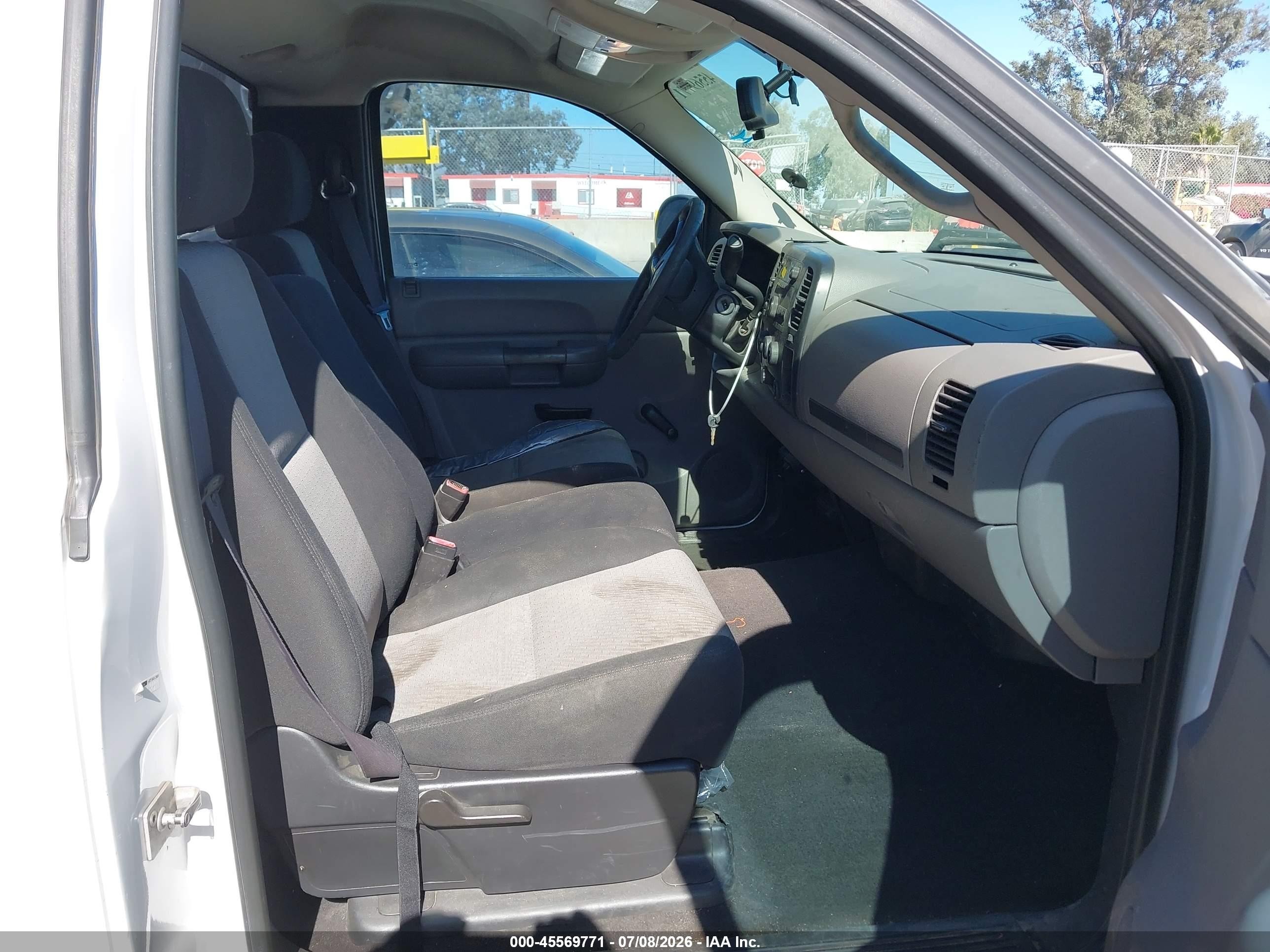 2007 Gmc Sierra 1500 Work Truck White vin: 1GTEC14C77Z586211