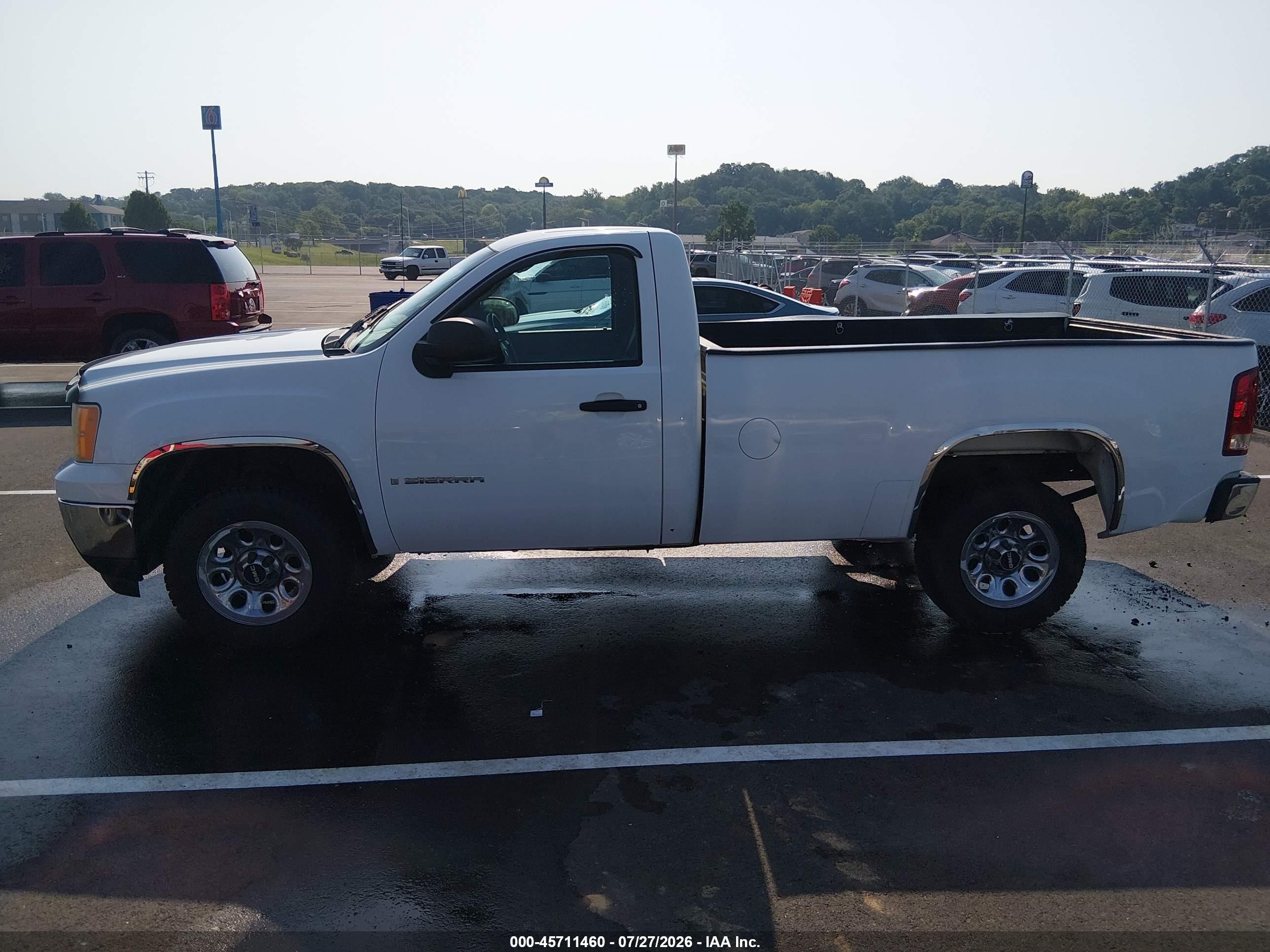 2008 Gmc Sierra 1500 Work Truck White vin: 1GTEC14C78Z900568
