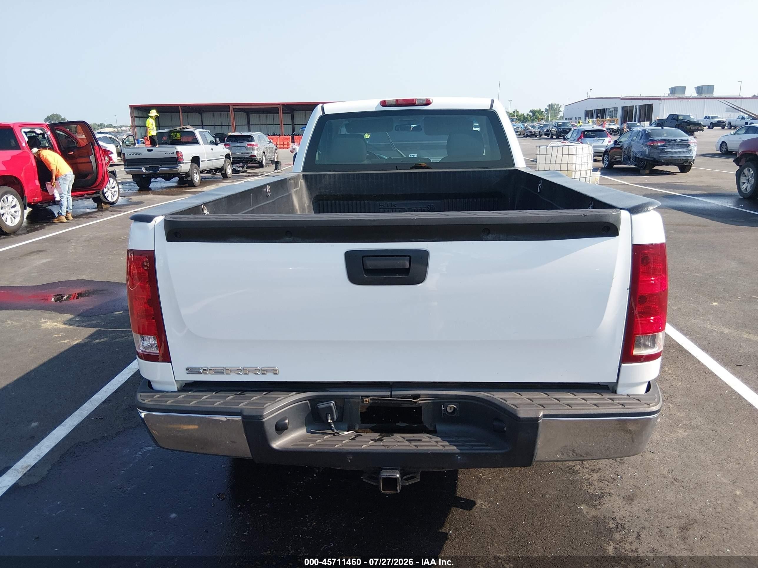 2008 Gmc Sierra 1500 Work Truck White vin: 1GTEC14C78Z900568