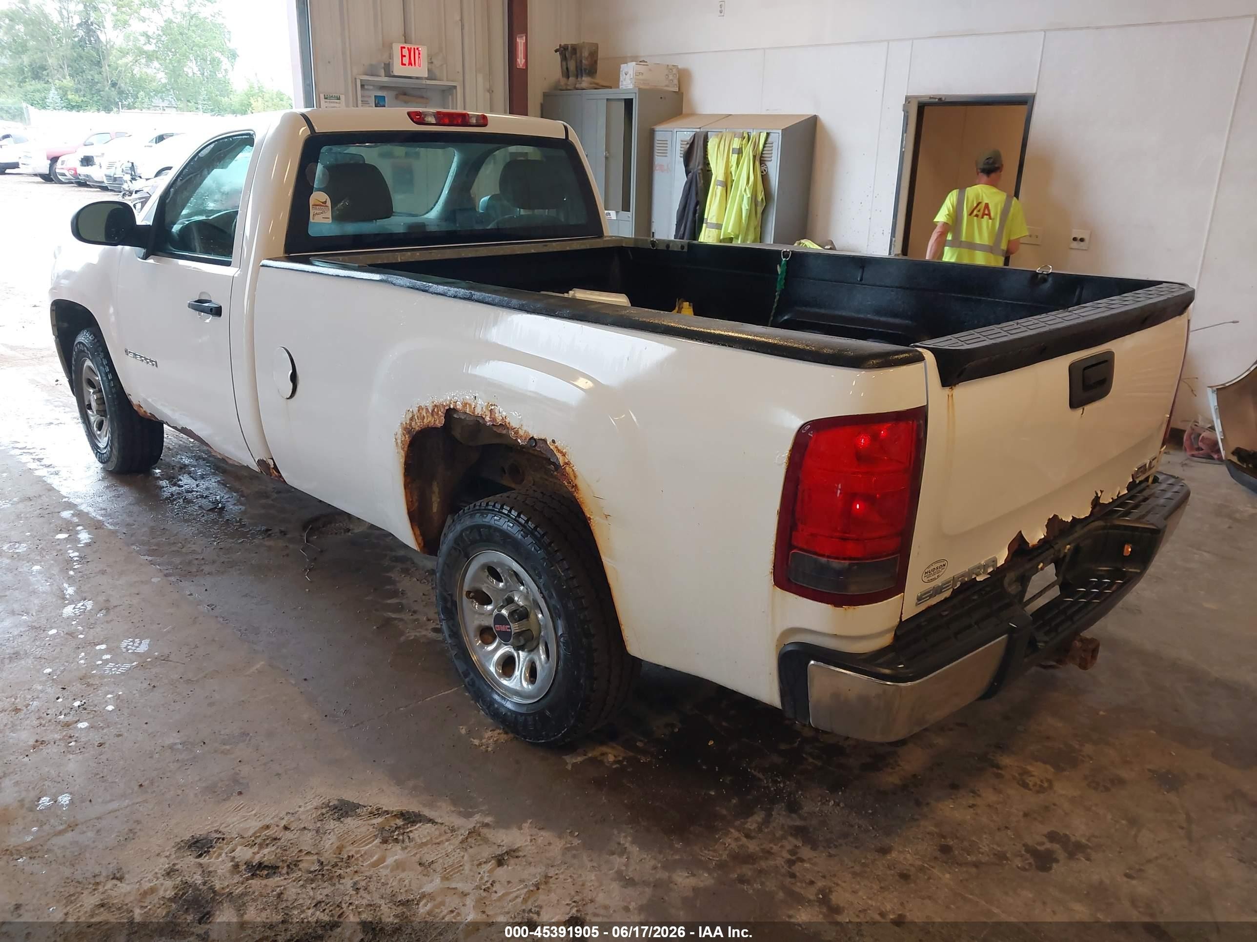 2009 Gmc Sierra 1500 Work Truck White vin: 1GTEC14C99Z900153