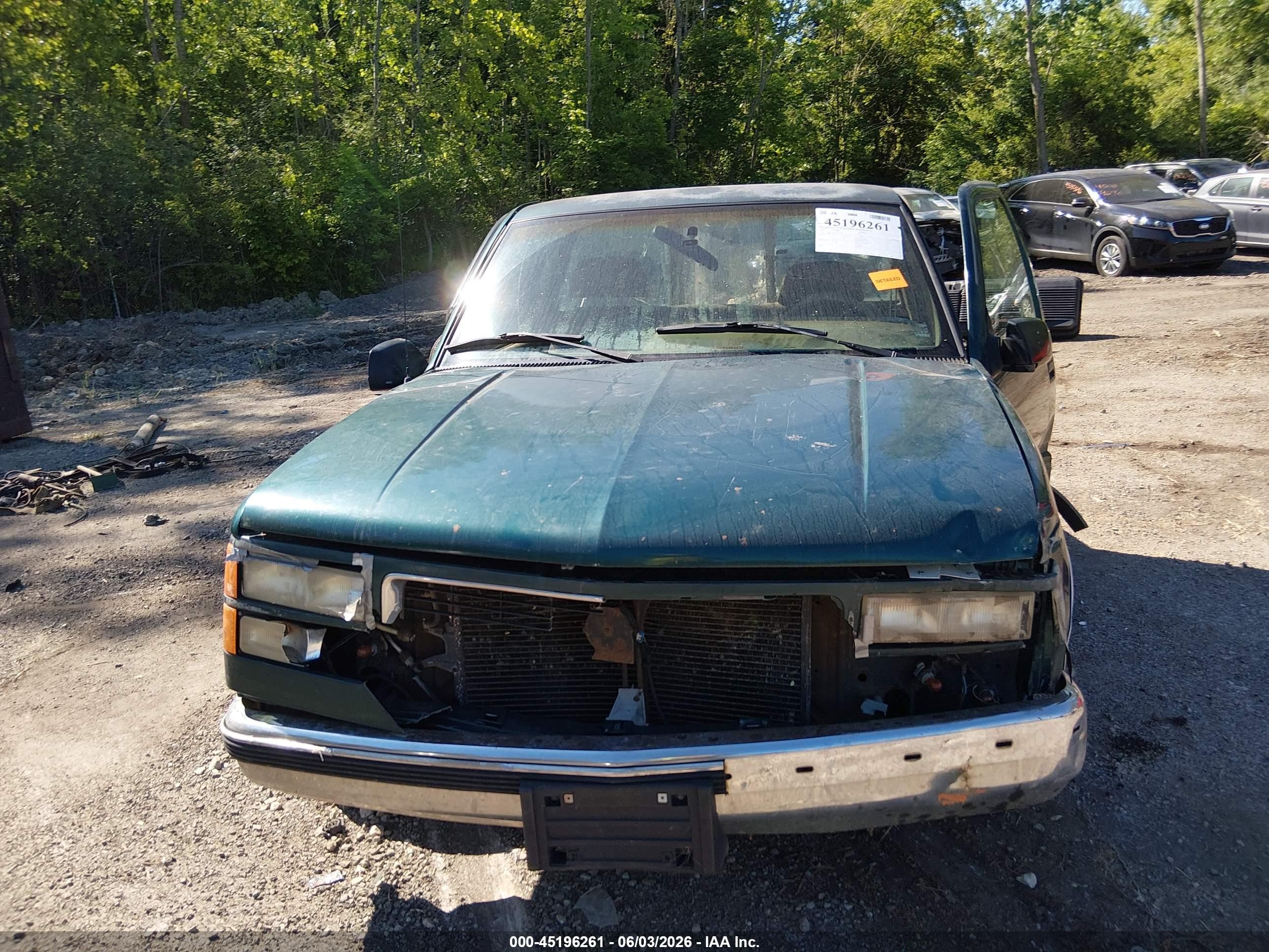 1995 Gmc Sierra C1500 Green vin: 1GTEC14H3SZ508500