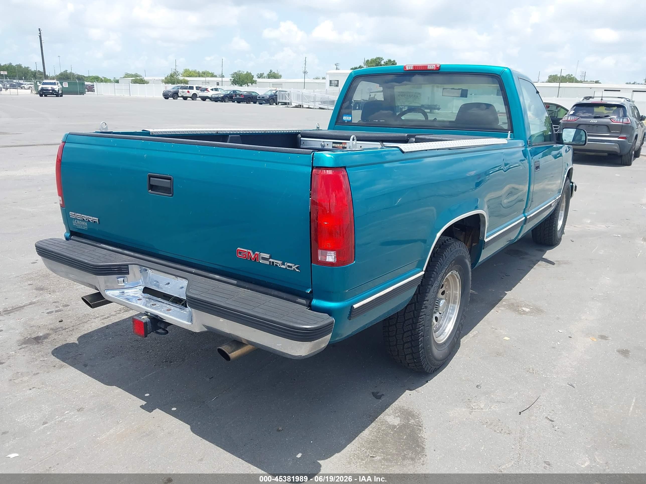 1995 Gmc Sierra C1500 Green vin: 1GTEC14H4SZ508148