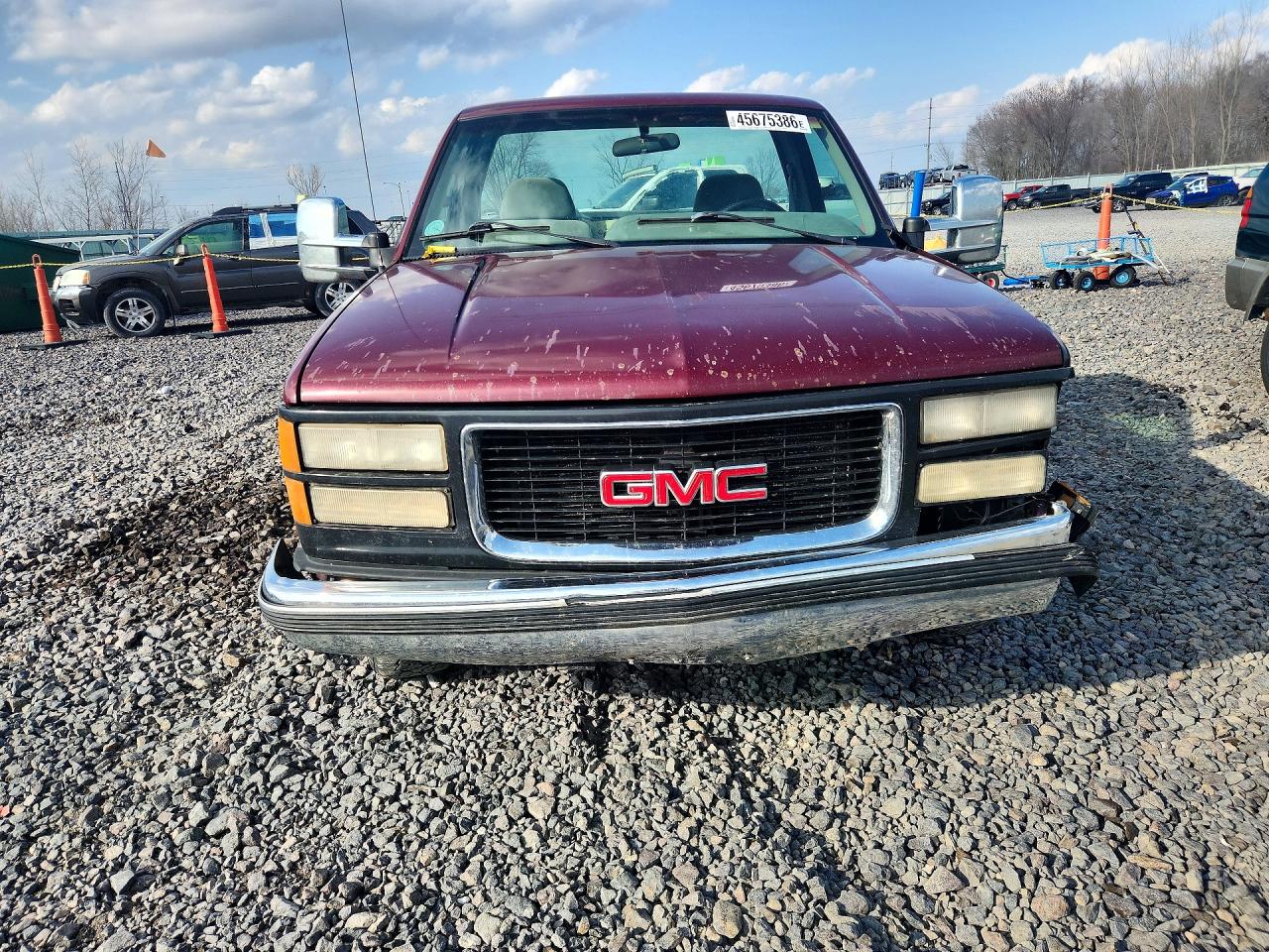 1995 Gmc Sierra C1500 Burgundy vin: 1GTEC14H4SZ527069