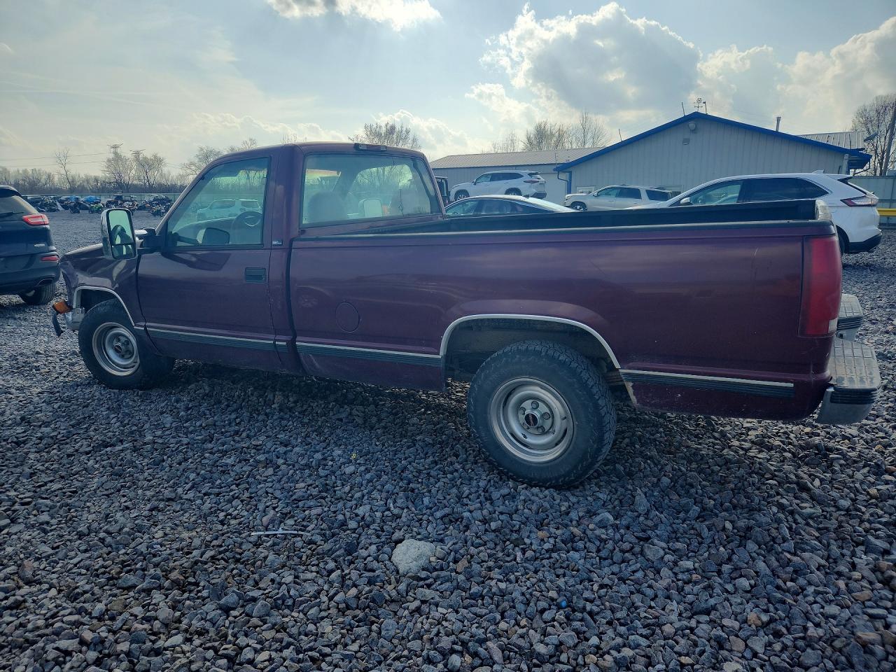 1995 Gmc Sierra C1500 Burgundy vin: 1GTEC14H4SZ527069