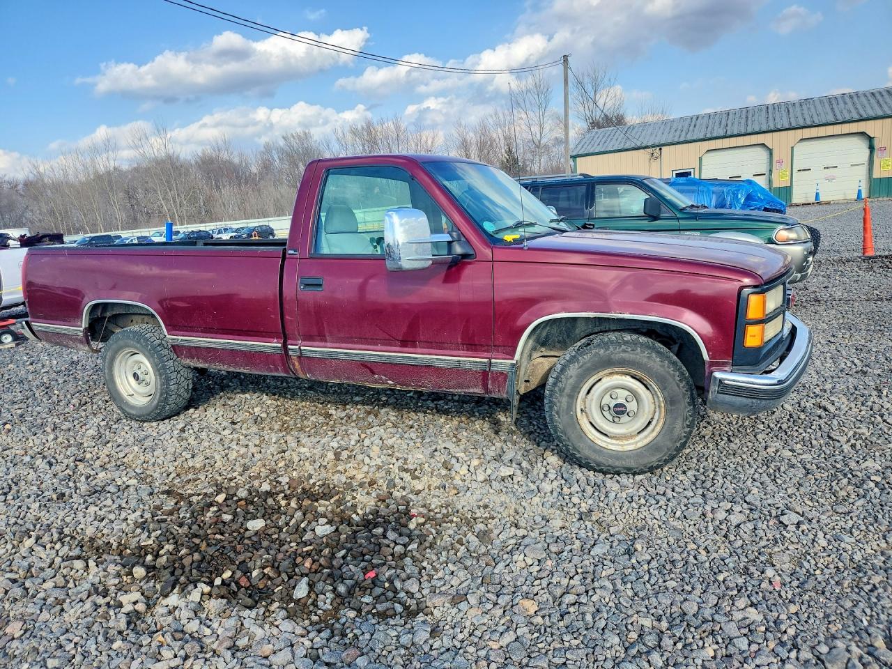 1995 Gmc Sierra C1500 Burgundy vin: 1GTEC14H4SZ527069