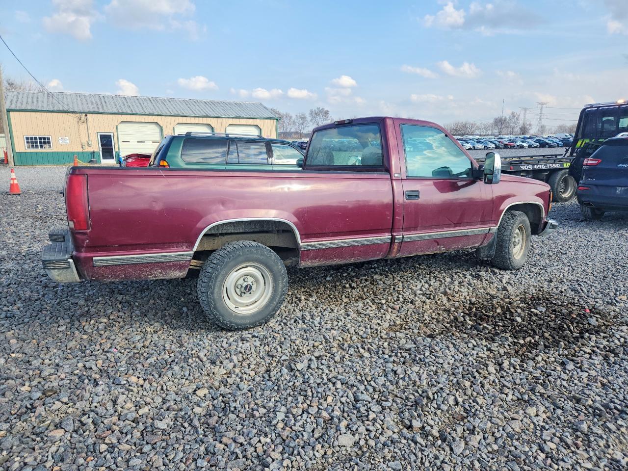 1995 Gmc Sierra C1500 Burgundy vin: 1GTEC14H4SZ527069