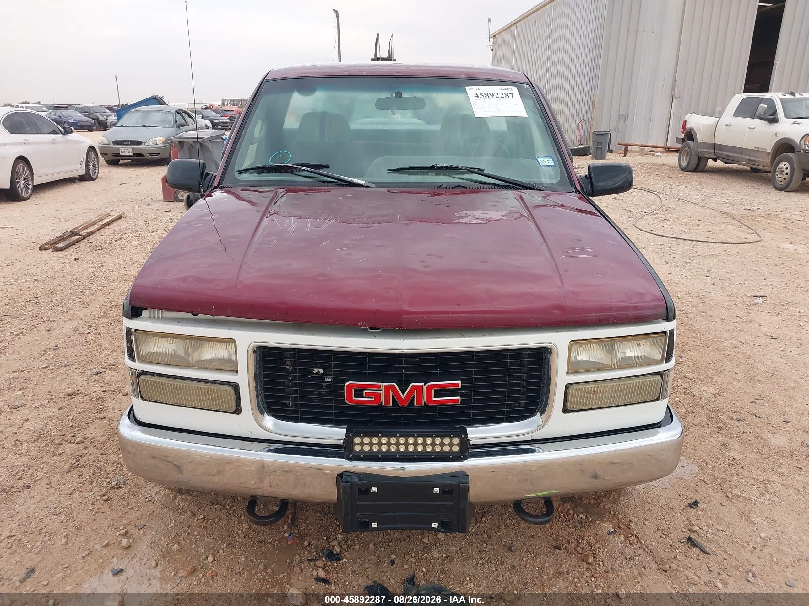 1995 Gmc Sierra C1500 Maroon vin: 1GTEC14H7SZ551351
