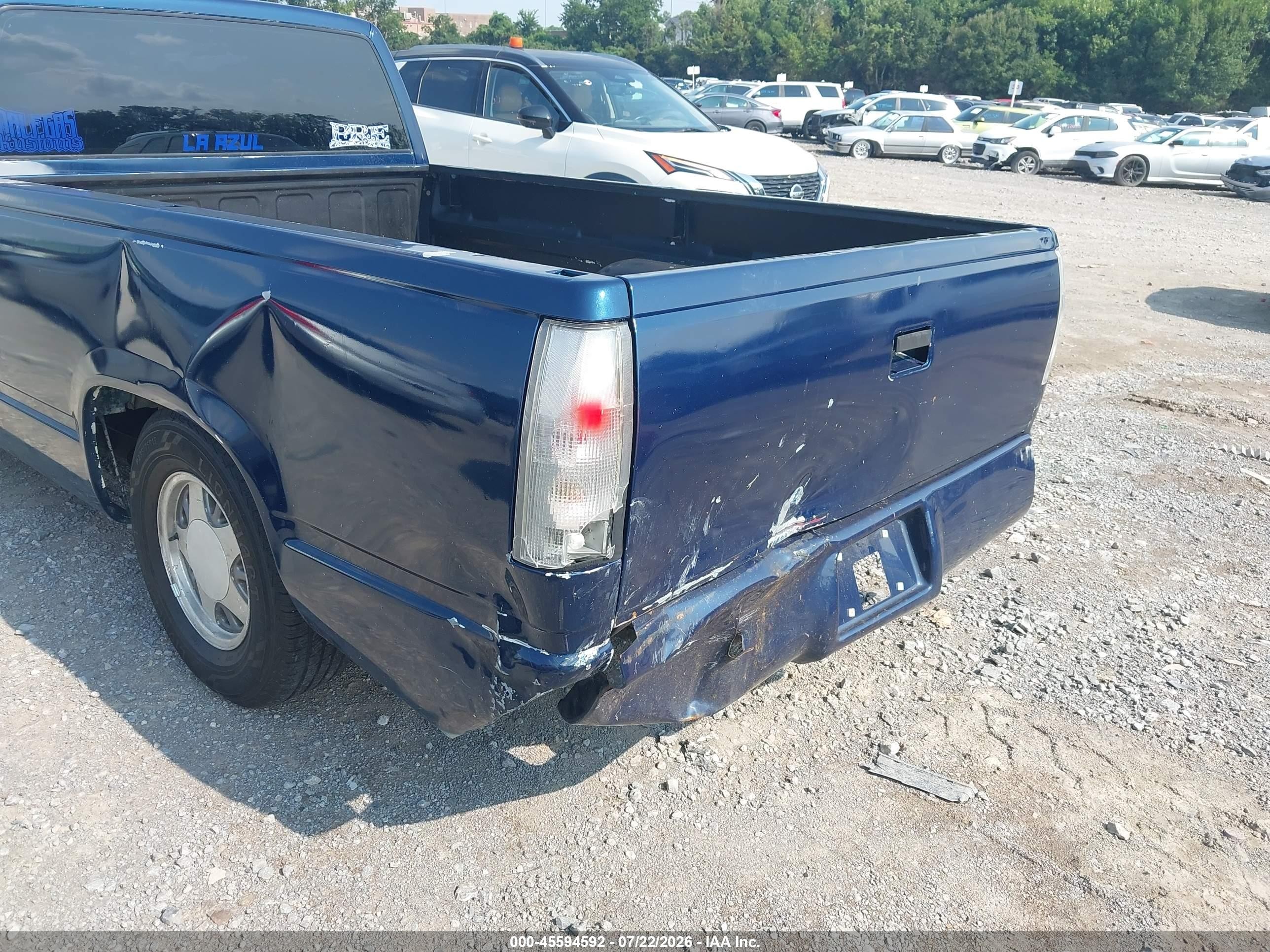 1993 Gmc Sierra C1500 Blue vin: 1GTEC14HXPZ530534