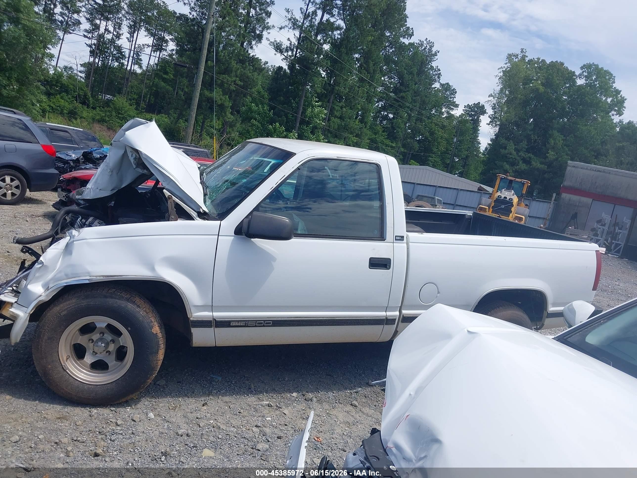1995 Gmc Sierra C1500 White vin: 1GTEC14HXSZ571111