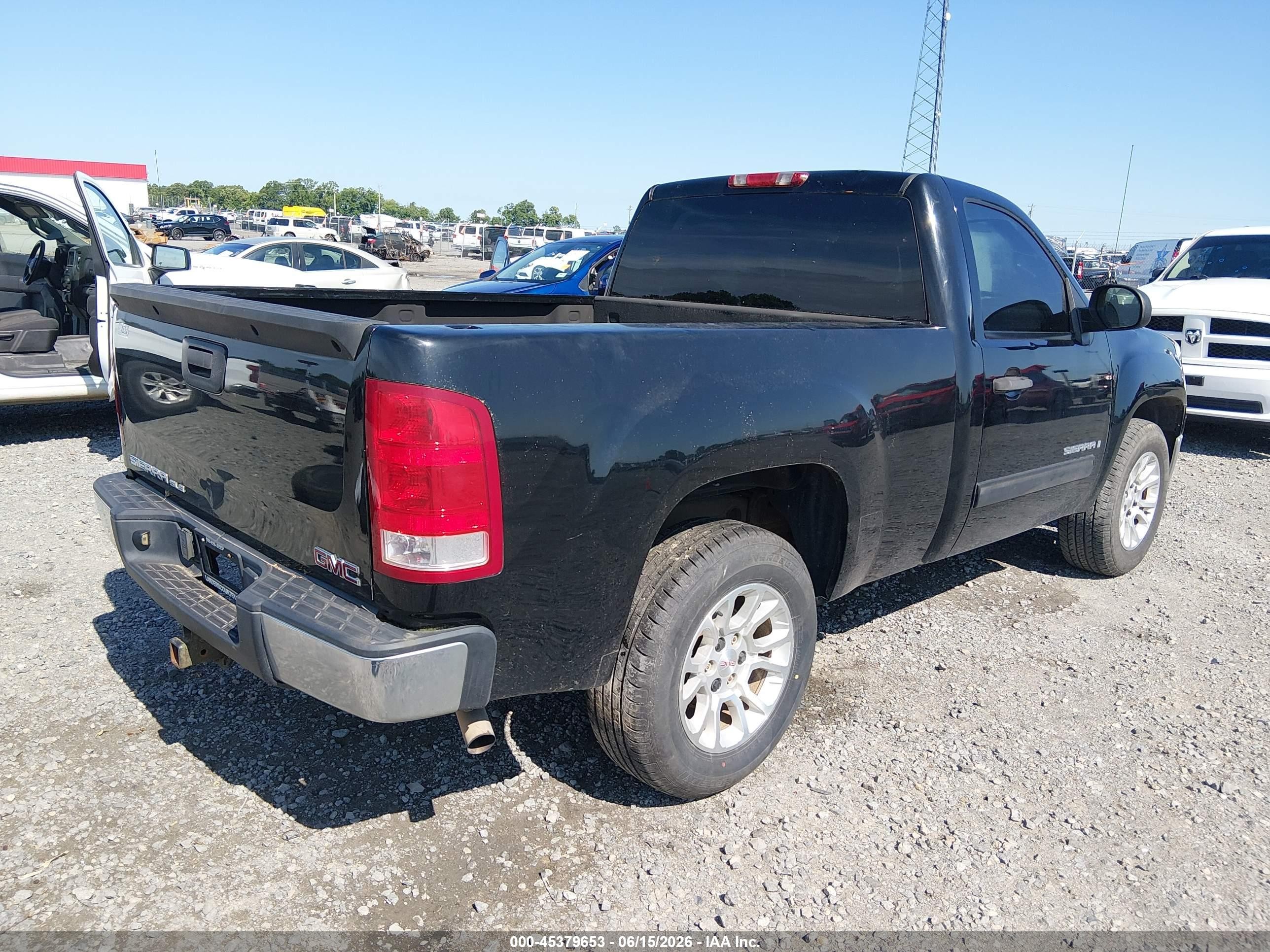 2008 Gmc Sierra 1500 Sle1 Black vin: 1GTEC14J18Z308369