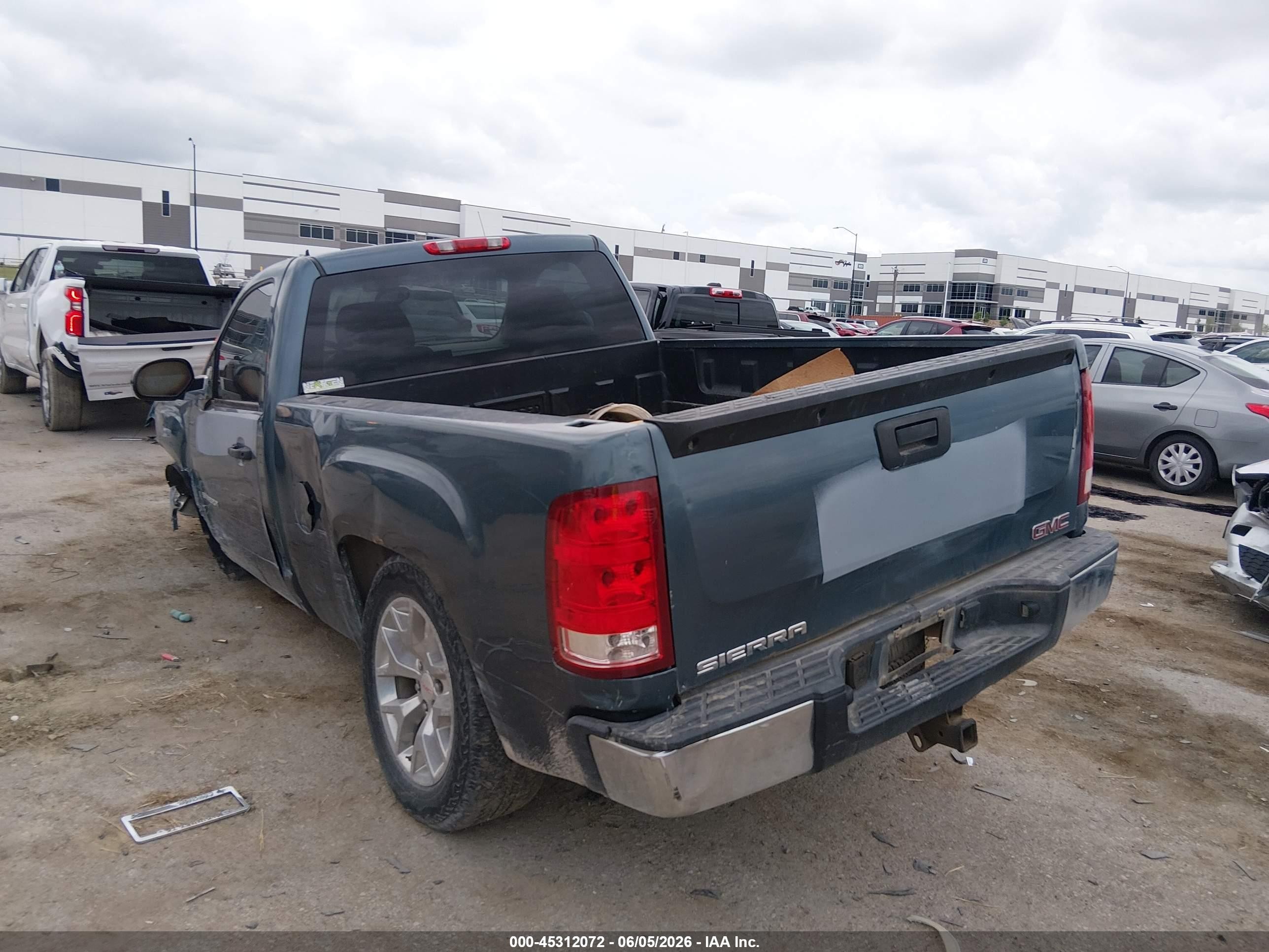 2008 Gmc Sierra 1500 Work Truck Blue vin: 1GTEC14J68Z157478