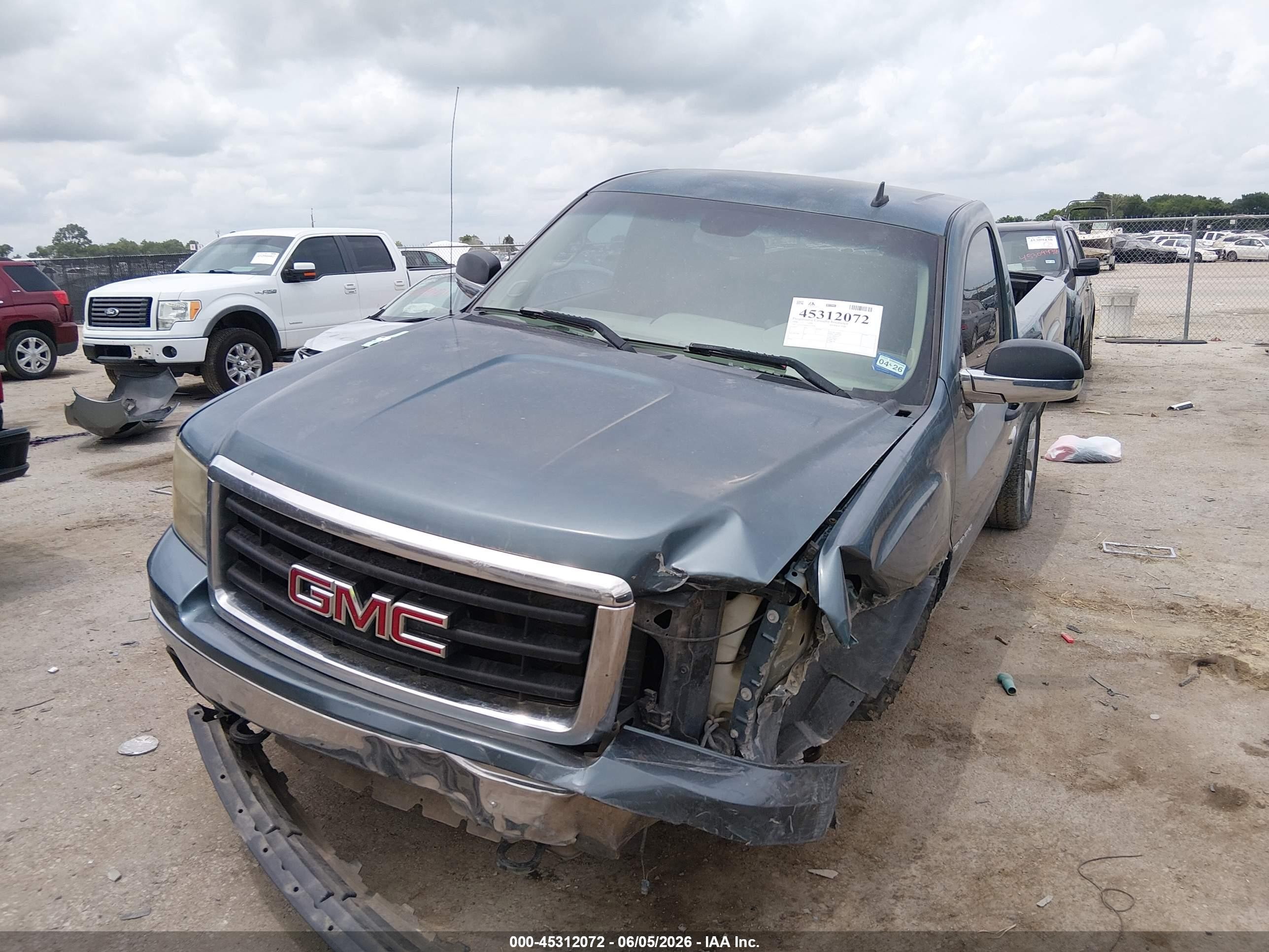 2008 Gmc Sierra 1500 Work Truck Blue vin: 1GTEC14J68Z157478