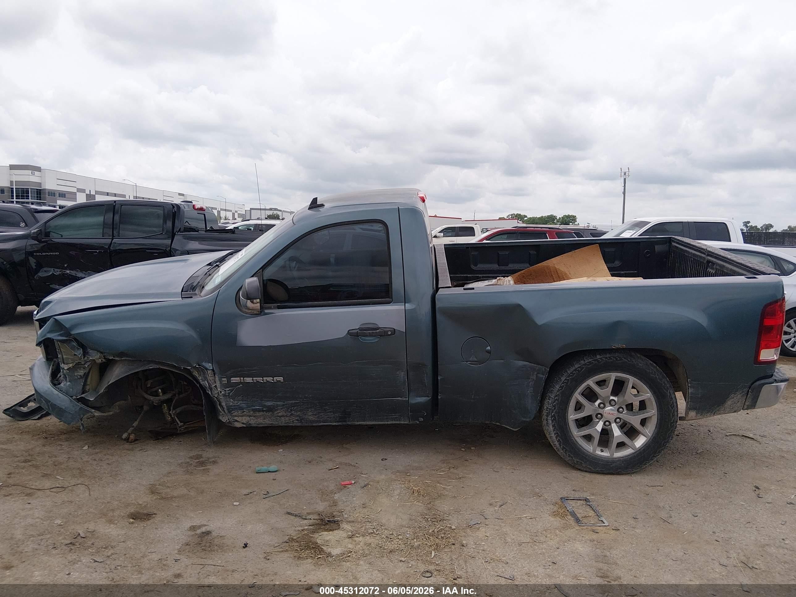 2008 Gmc Sierra 1500 Work Truck Blue vin: 1GTEC14J68Z157478