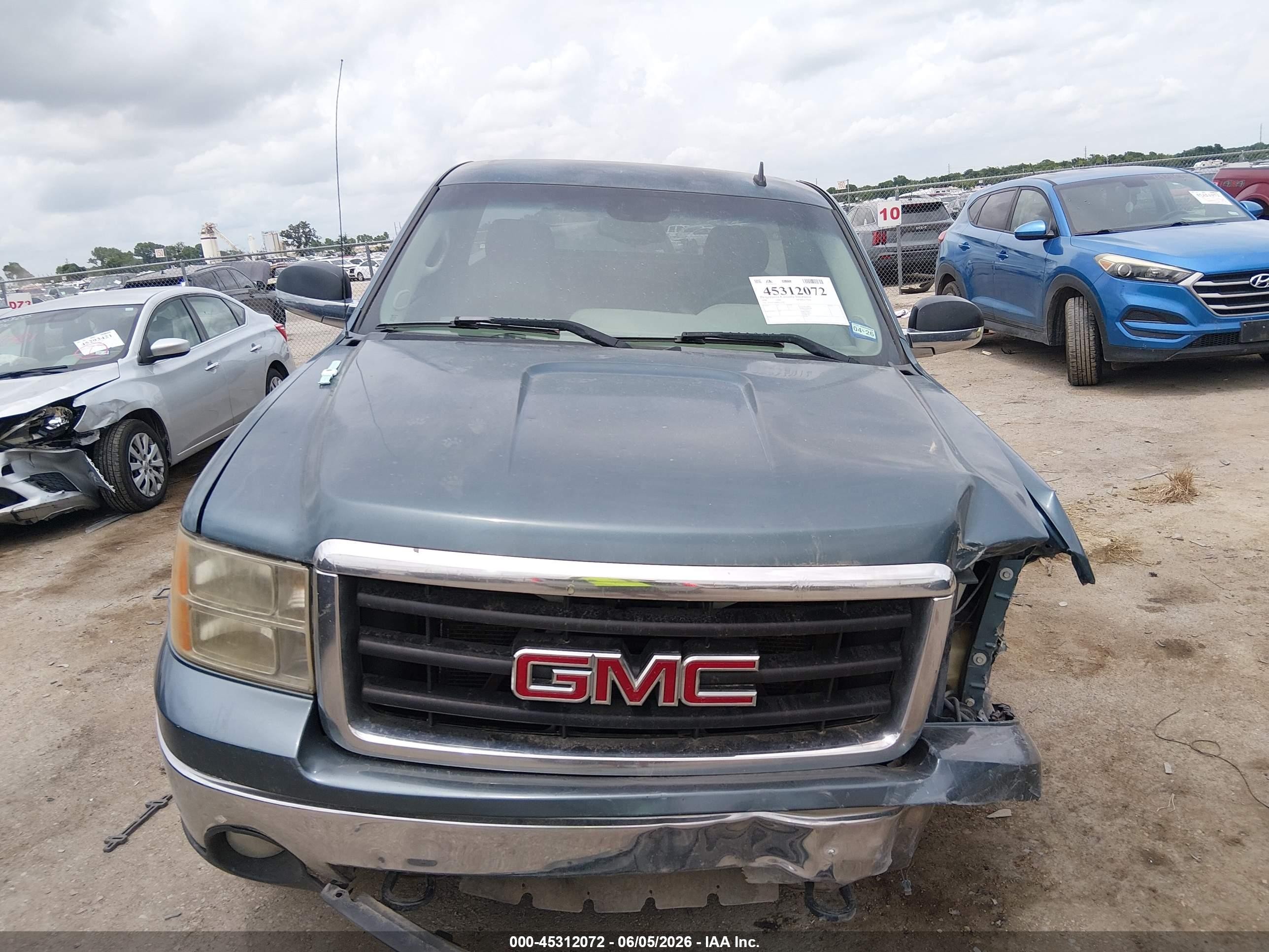 2008 Gmc Sierra 1500 Work Truck Blue vin: 1GTEC14J68Z157478
