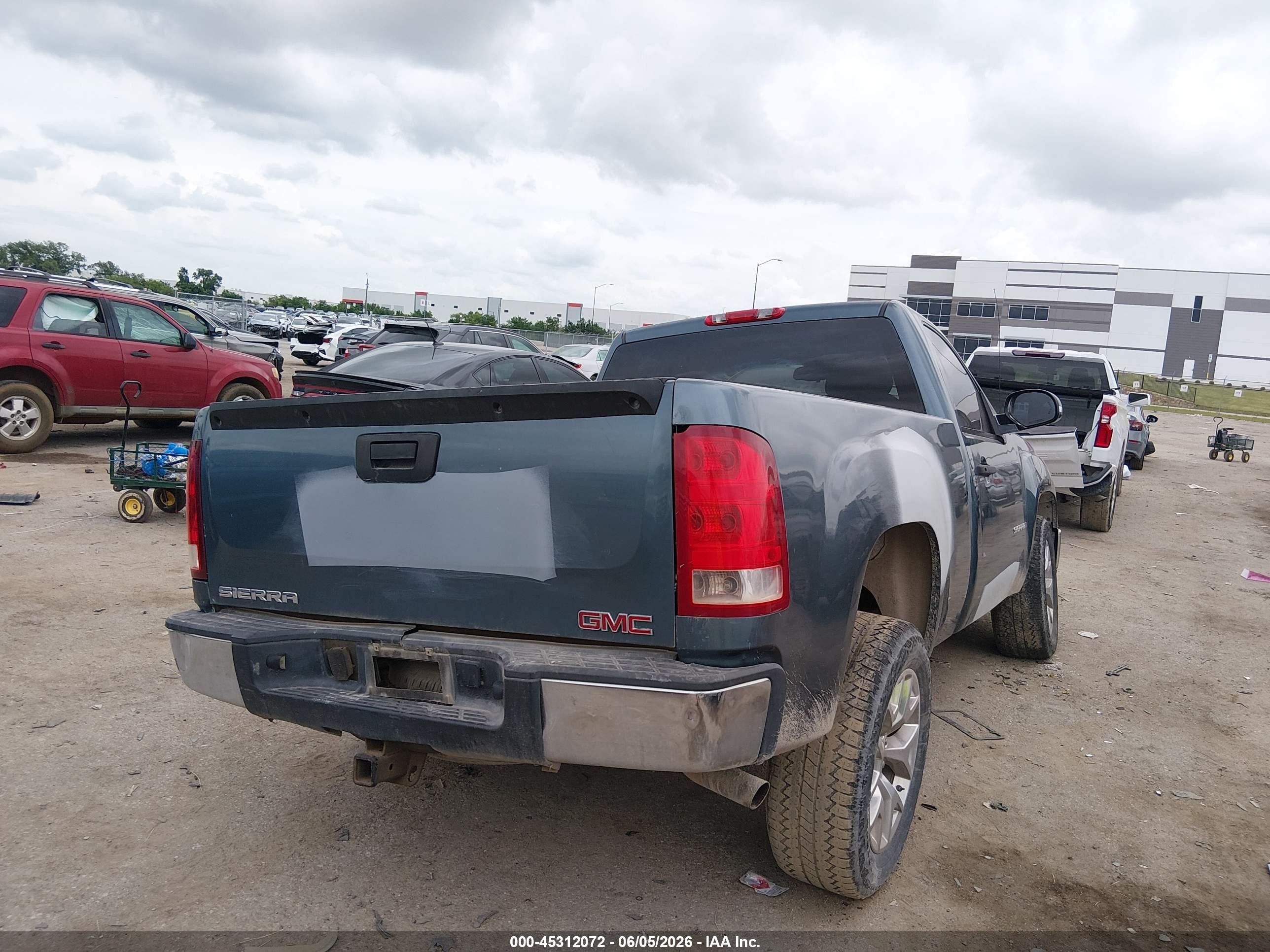 2008 Gmc Sierra 1500 Work Truck Blue vin: 1GTEC14J68Z157478