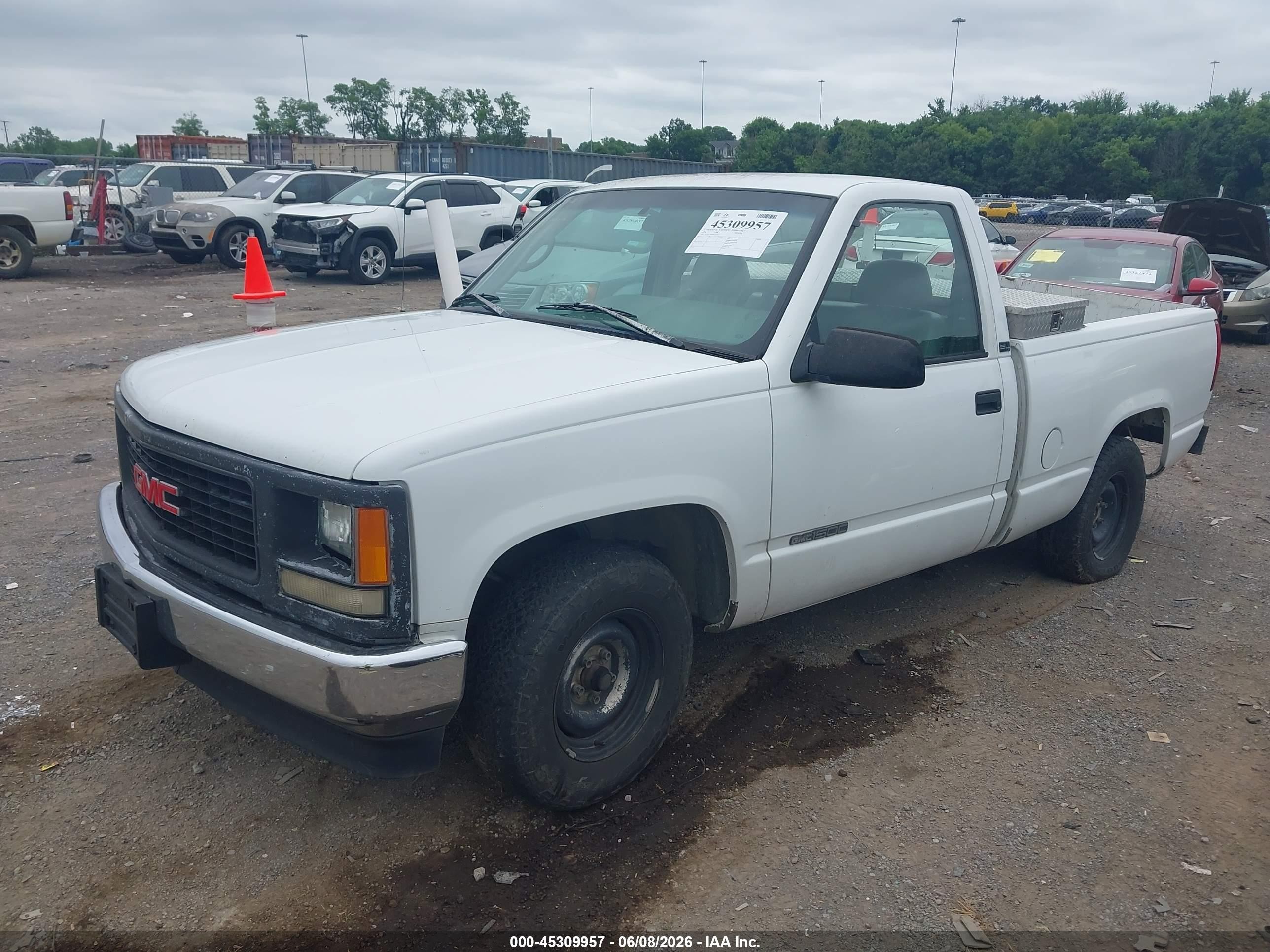 1995 Gmc Sierra C1500 White vin: 1GTEC14K0SZ562512