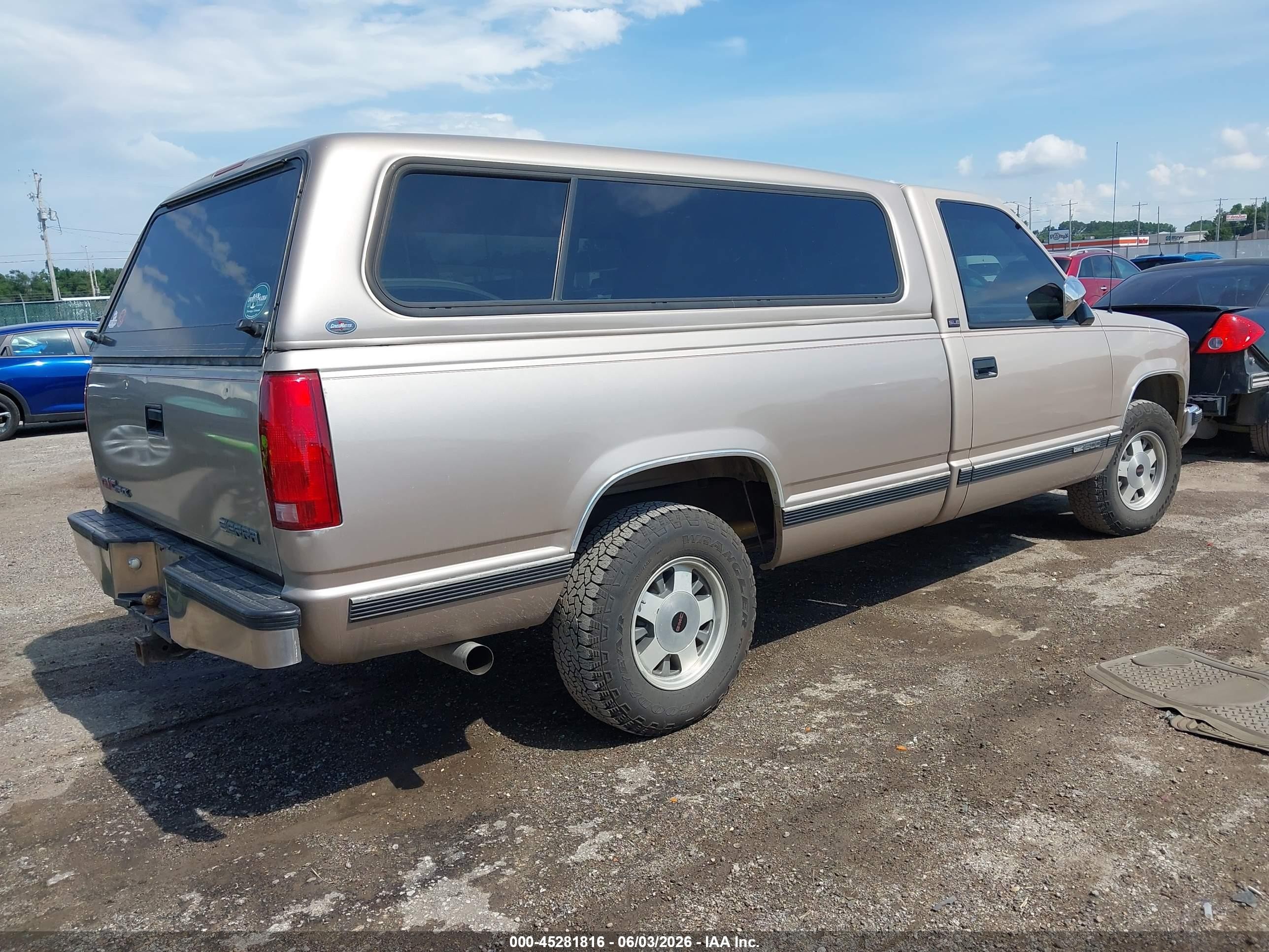 1993 Gmc Sierra C1500 Tan vin: 1GTEC14K4PE548658