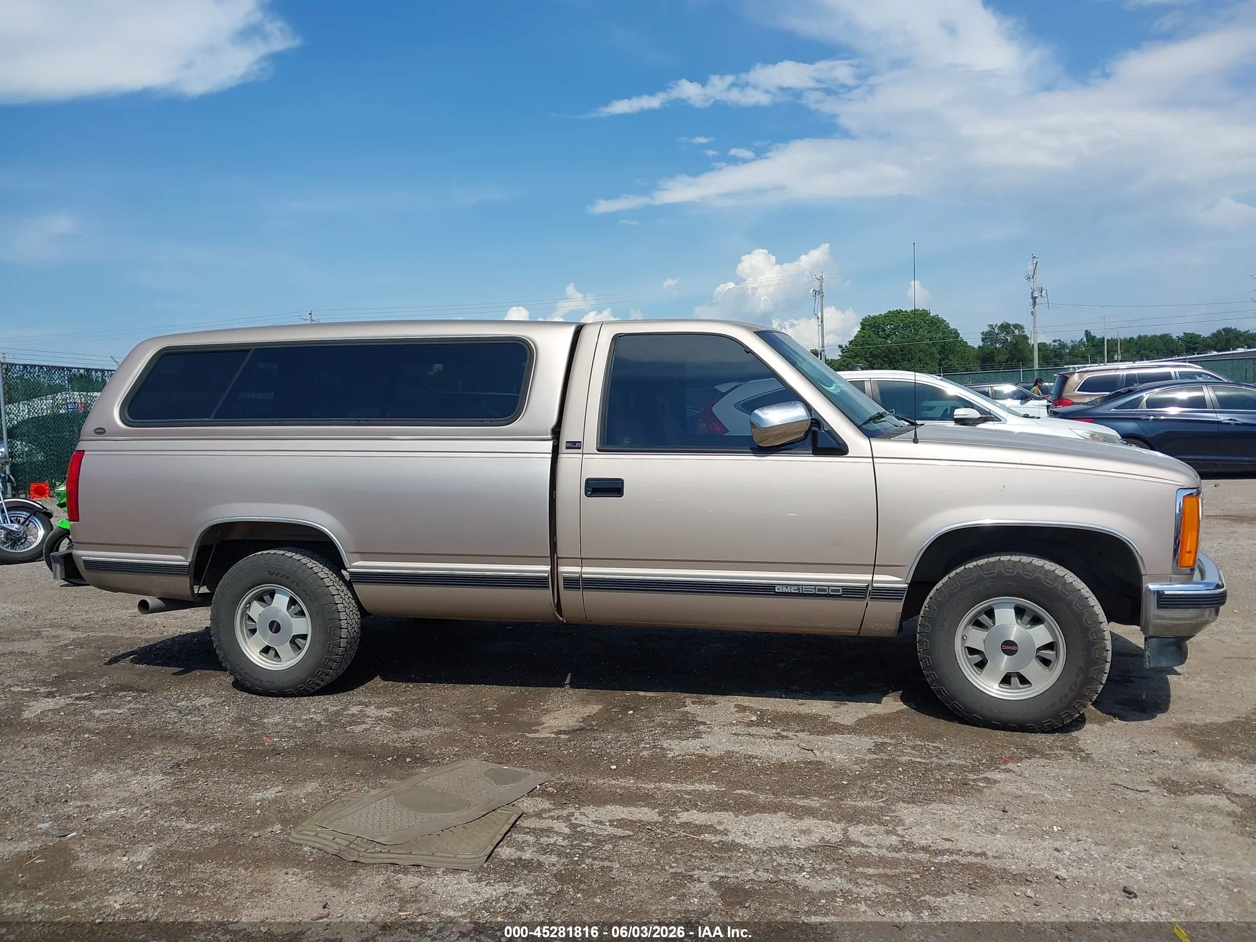 1993 Gmc Sierra C1500 Tan vin: 1GTEC14K4PE548658