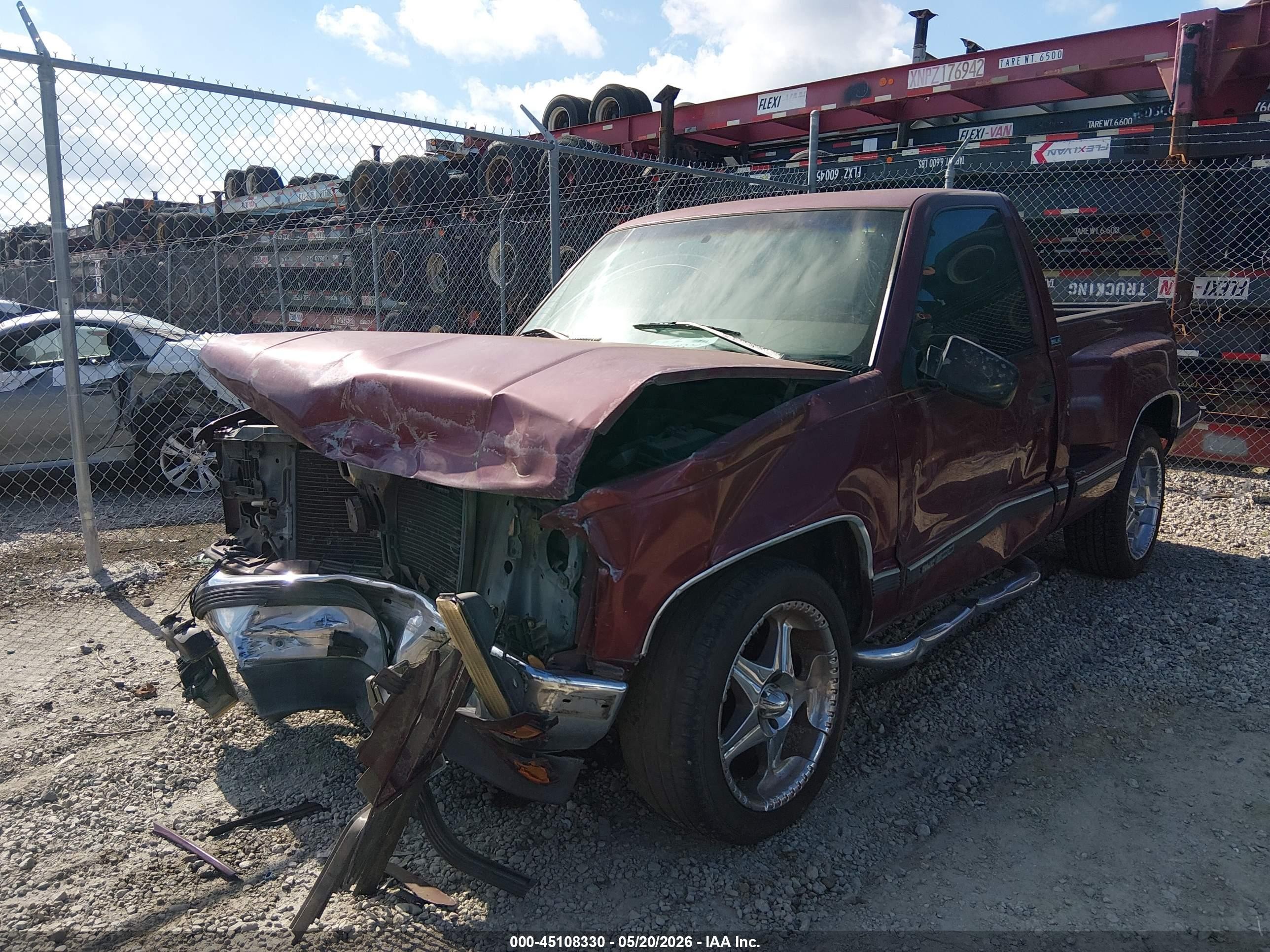 1996 Gmc Sierra C1500 Maroon vin: 1GTEC14M6TZ529680