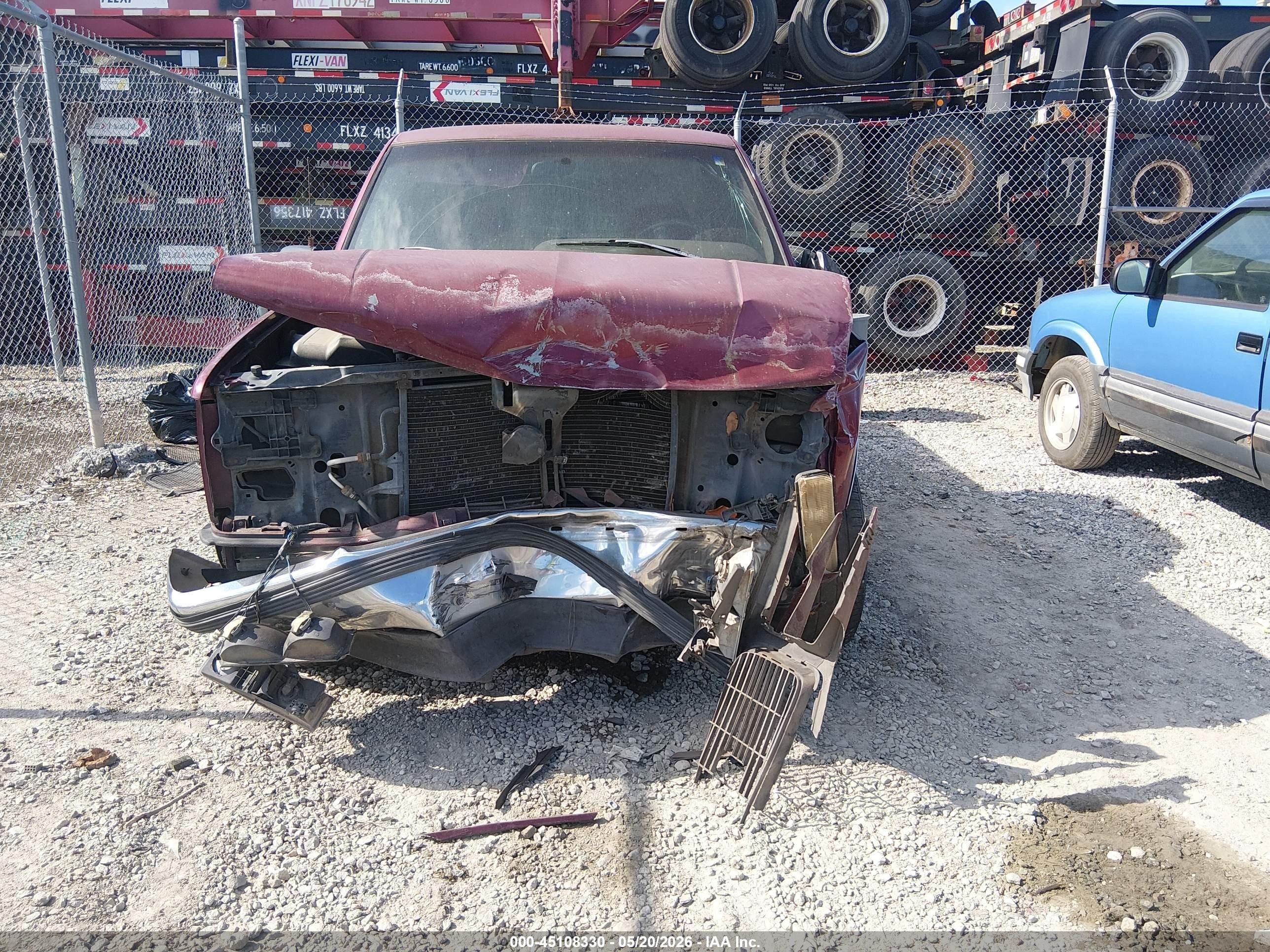1996 Gmc Sierra C1500 Maroon vin: 1GTEC14M6TZ529680