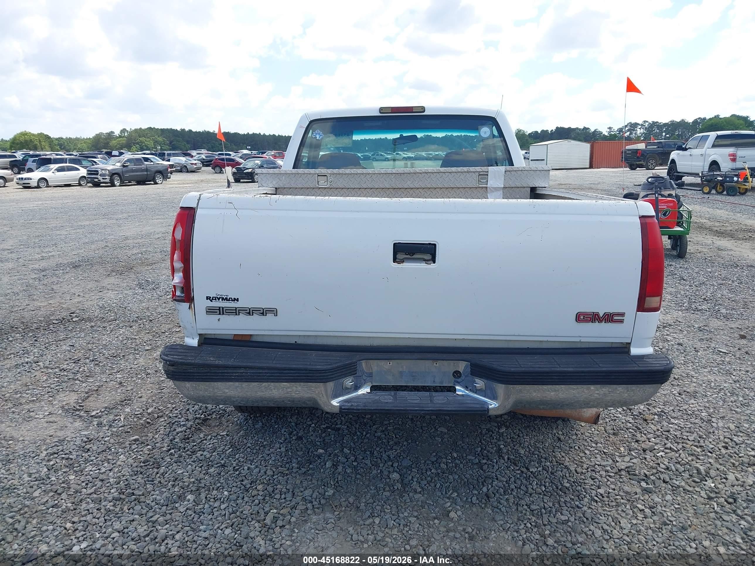 1998 Gmc Sierra 1500 Sl Wideside White vin: 1GTEC14M7WZ529403