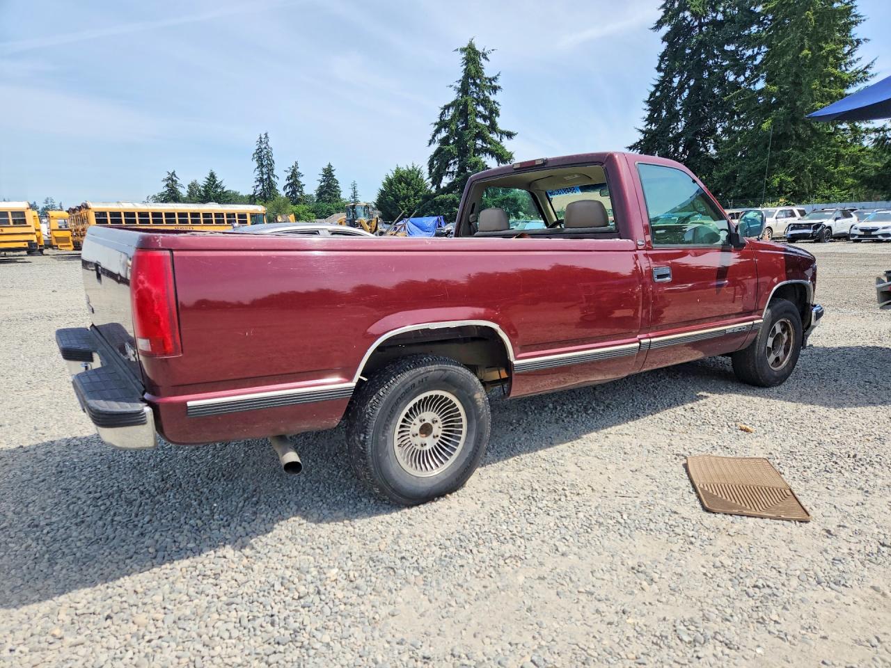 1998 Gmc Sierra C1500 Burgundy vin: 1GTEC14MXWZ507590