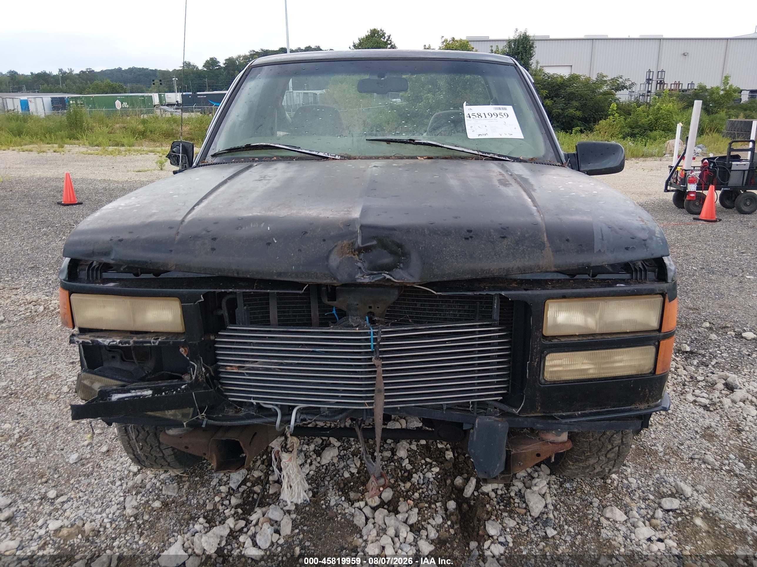 1997 Gmc Sierra 1500 Sl Wideside Черный vin: 1GTEC14R0VZ505776