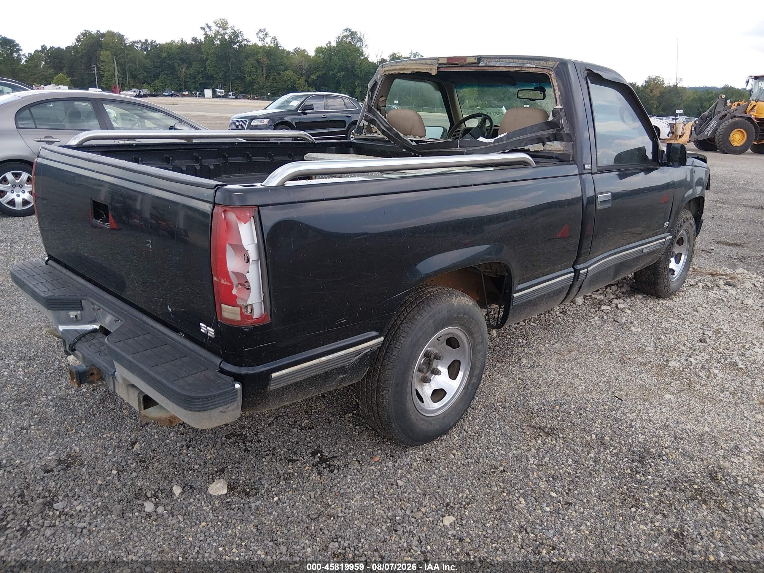 1997 Gmc Sierra 1500 Sl Wideside Черный vin: 1GTEC14R0VZ505776