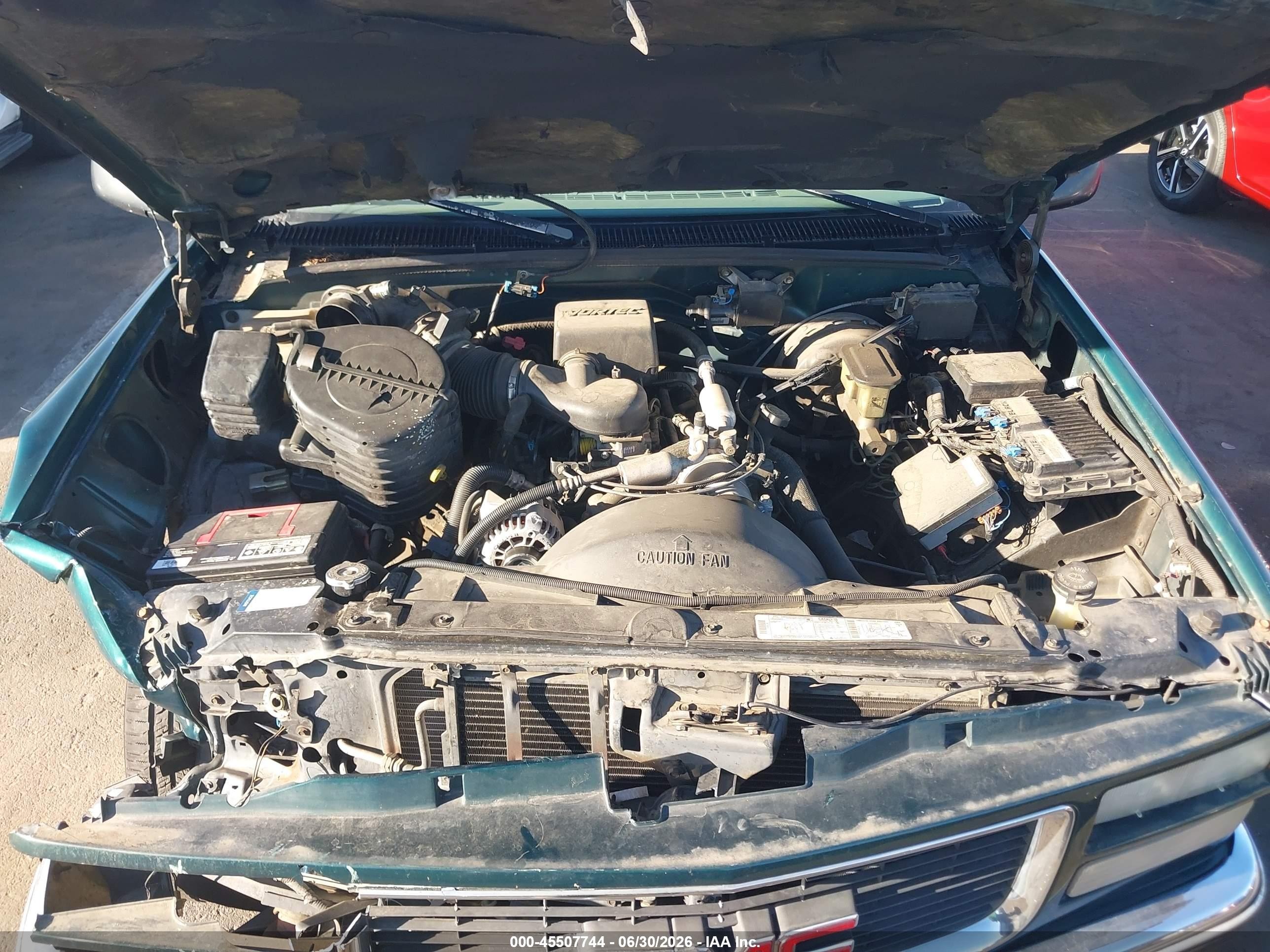1997 Gmc Sierra 1500 Sl Wideside Green vin: 1GTEC14R6VZ547224