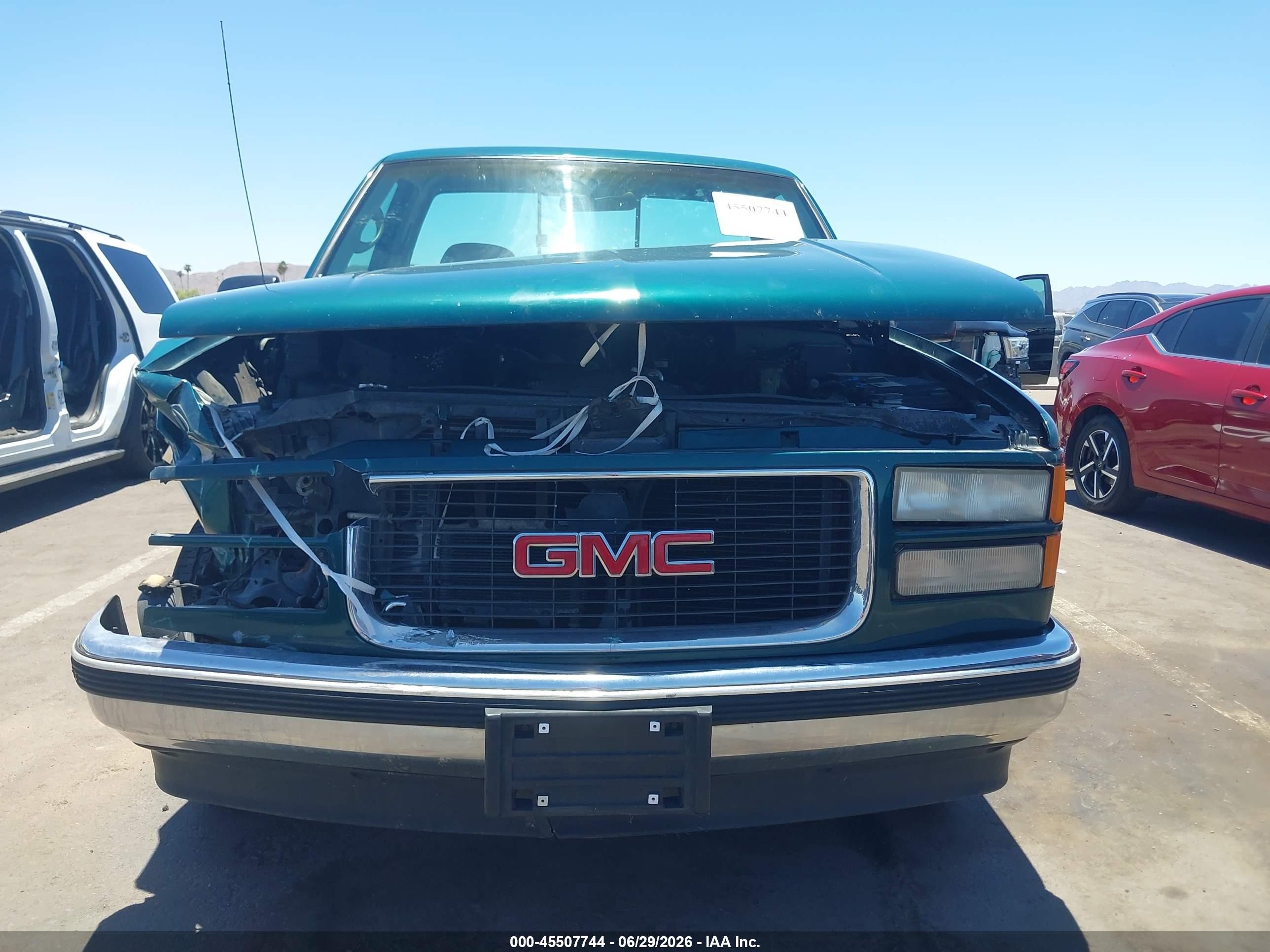 1997 Gmc Sierra 1500 Sl Wideside Green vin: 1GTEC14R6VZ547224