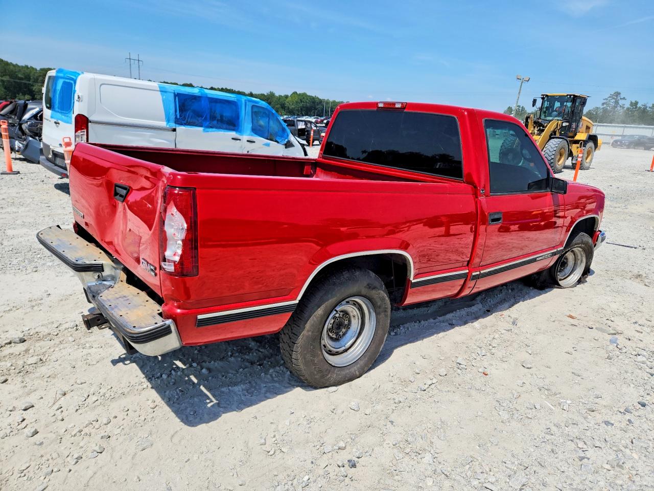 1998 Gmc Sierra C1500 Red vin: 1GTEC14R9WZ522528