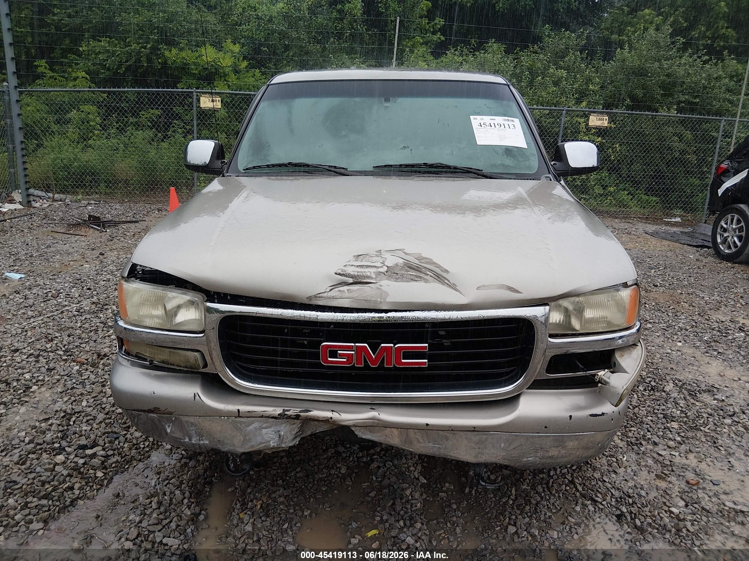 2002 Gmc Sierra 1500 Sle Tan vin: 1GTEC14T02Z124033