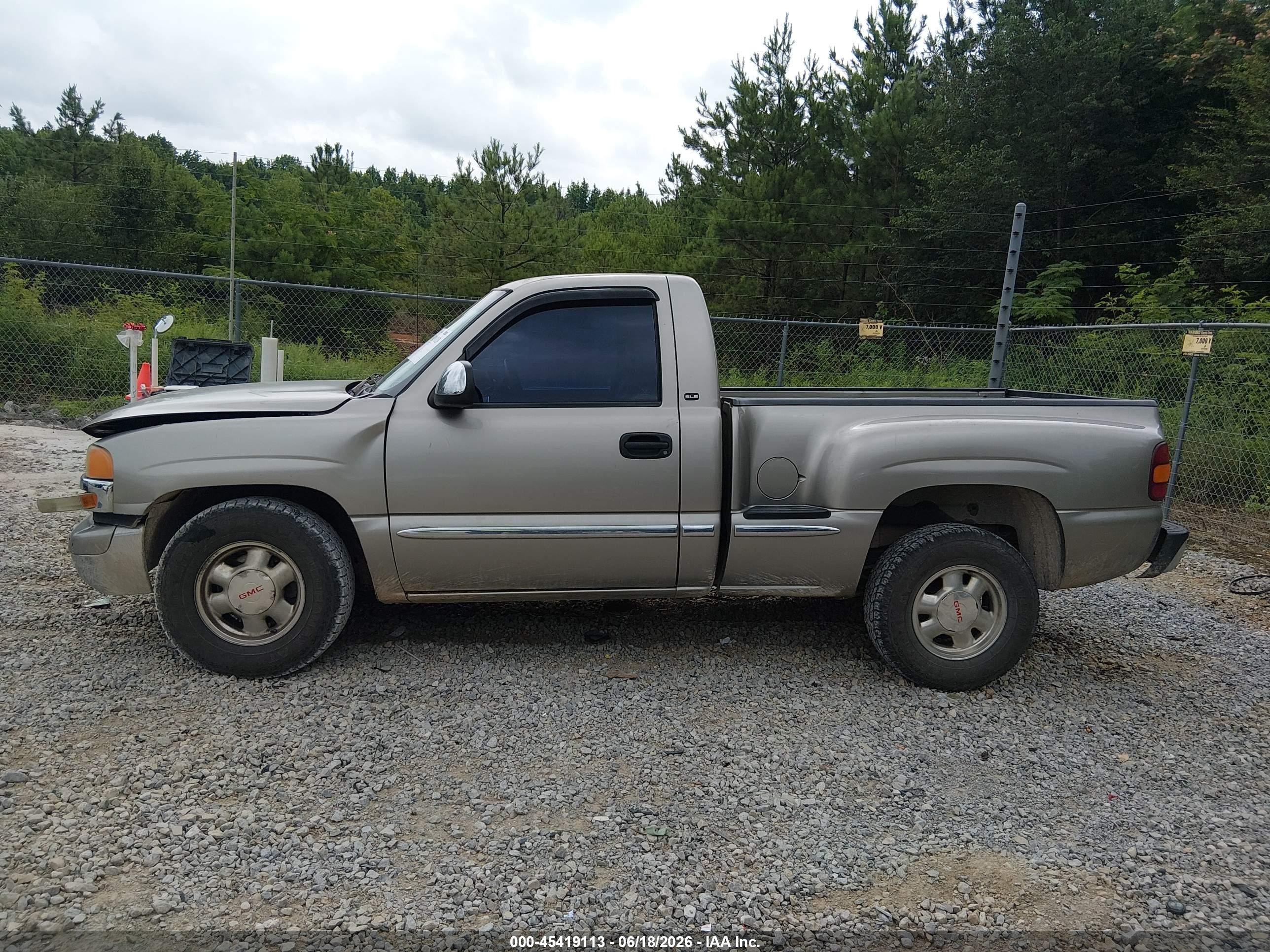 2002 Gmc Sierra 1500 Sle Tan vin: 1GTEC14T02Z124033