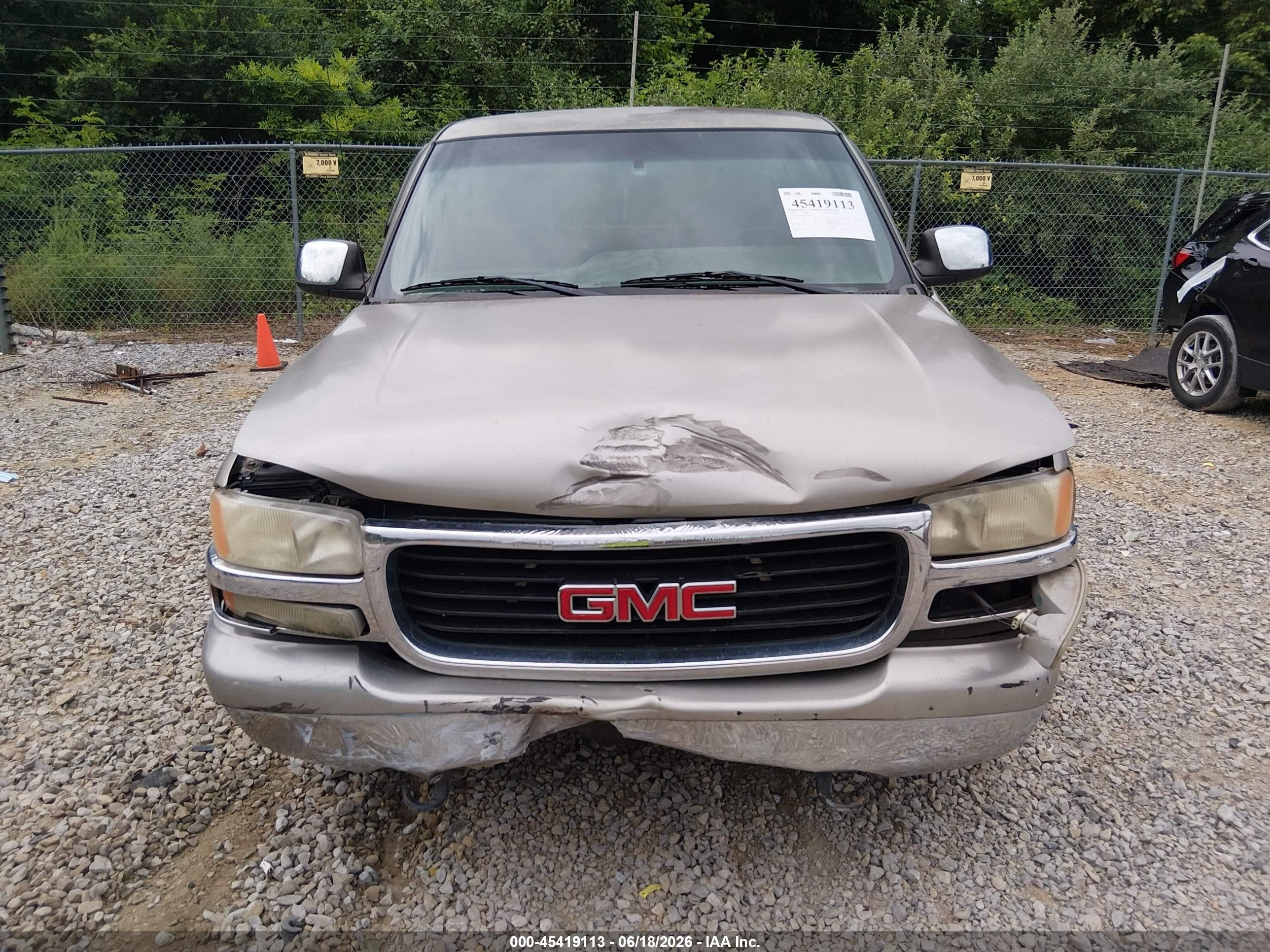 2002 Gmc Sierra 1500 Sle Tan vin: 1GTEC14T02Z124033