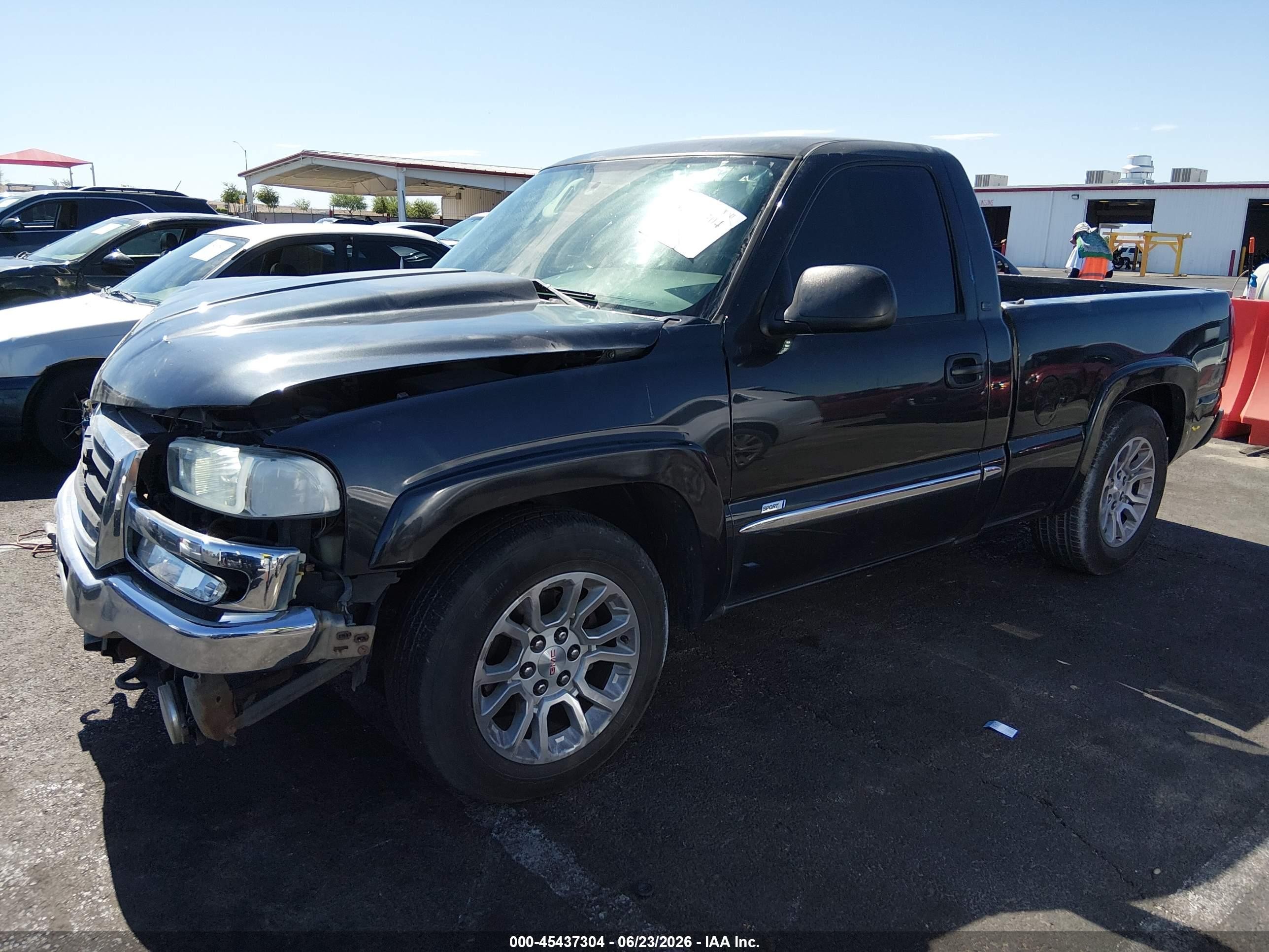2005 Gmc Sierra 1500 Sle Black vin: 1GTEC14T05Z259338