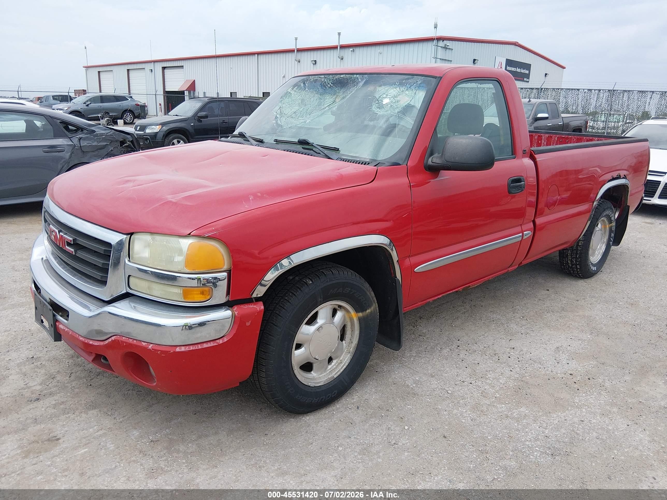 2003 Gmc Sierra 1500 Sle Красный vin: 1GTEC14T13Z249480