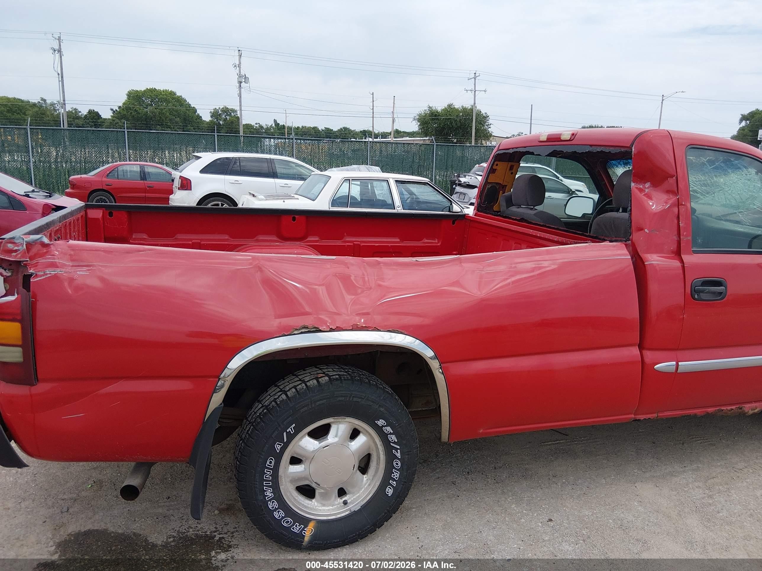 2003 Gmc Sierra 1500 Sle Красный vin: 1GTEC14T13Z249480