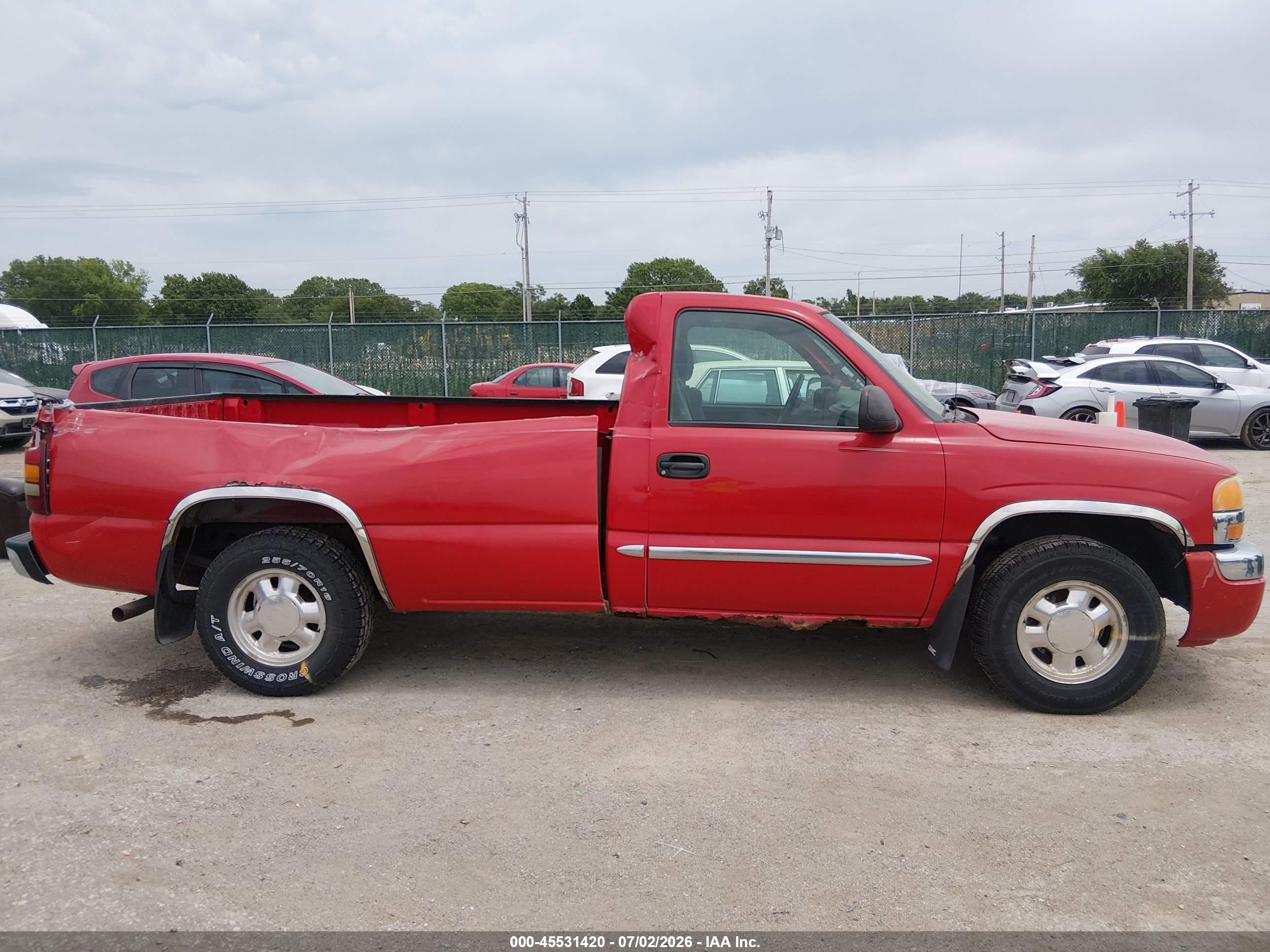 2003 Gmc Sierra 1500 Sle Красный vin: 1GTEC14T13Z249480