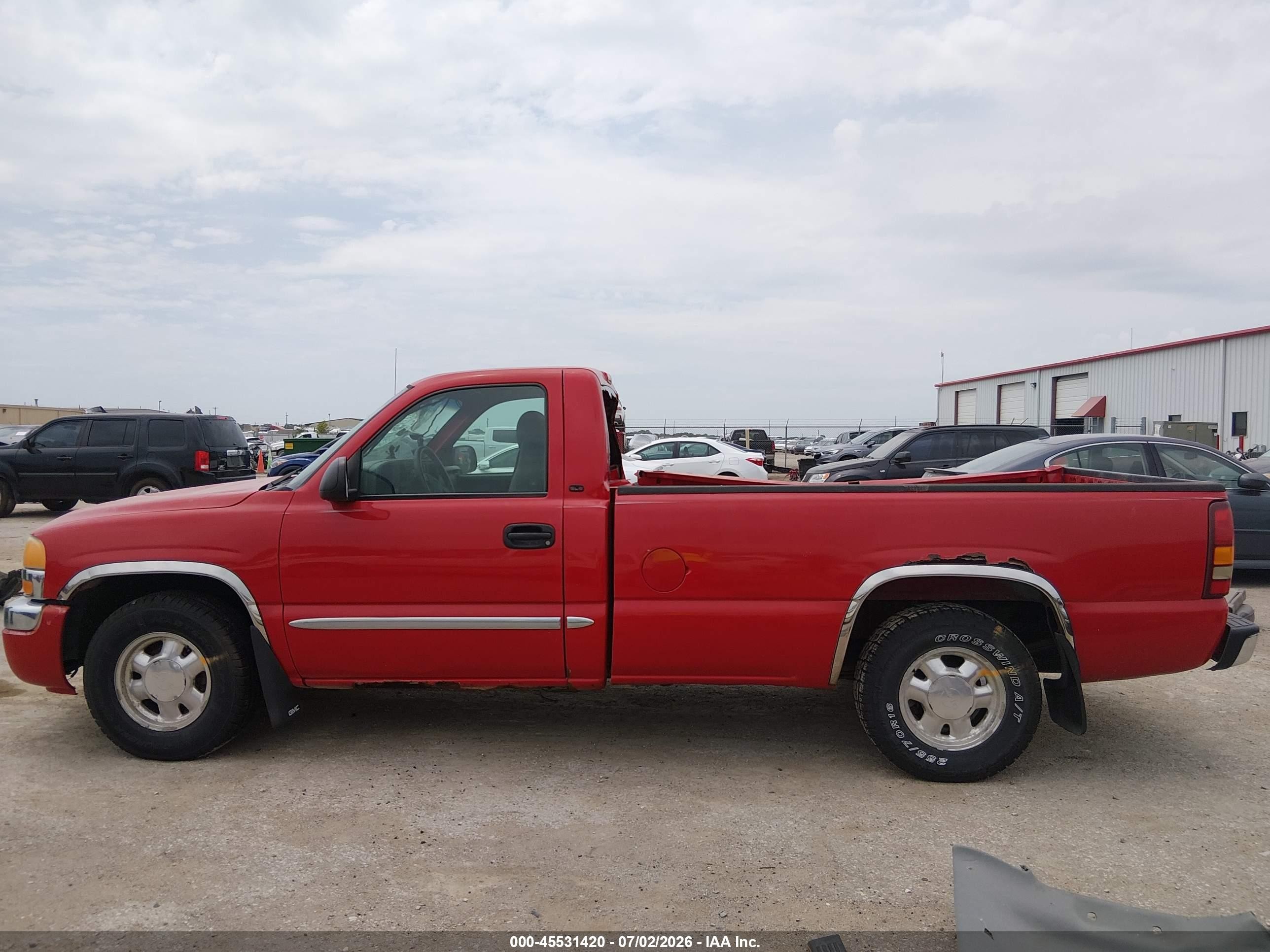 2003 Gmc Sierra 1500 Sle Красный vin: 1GTEC14T13Z249480