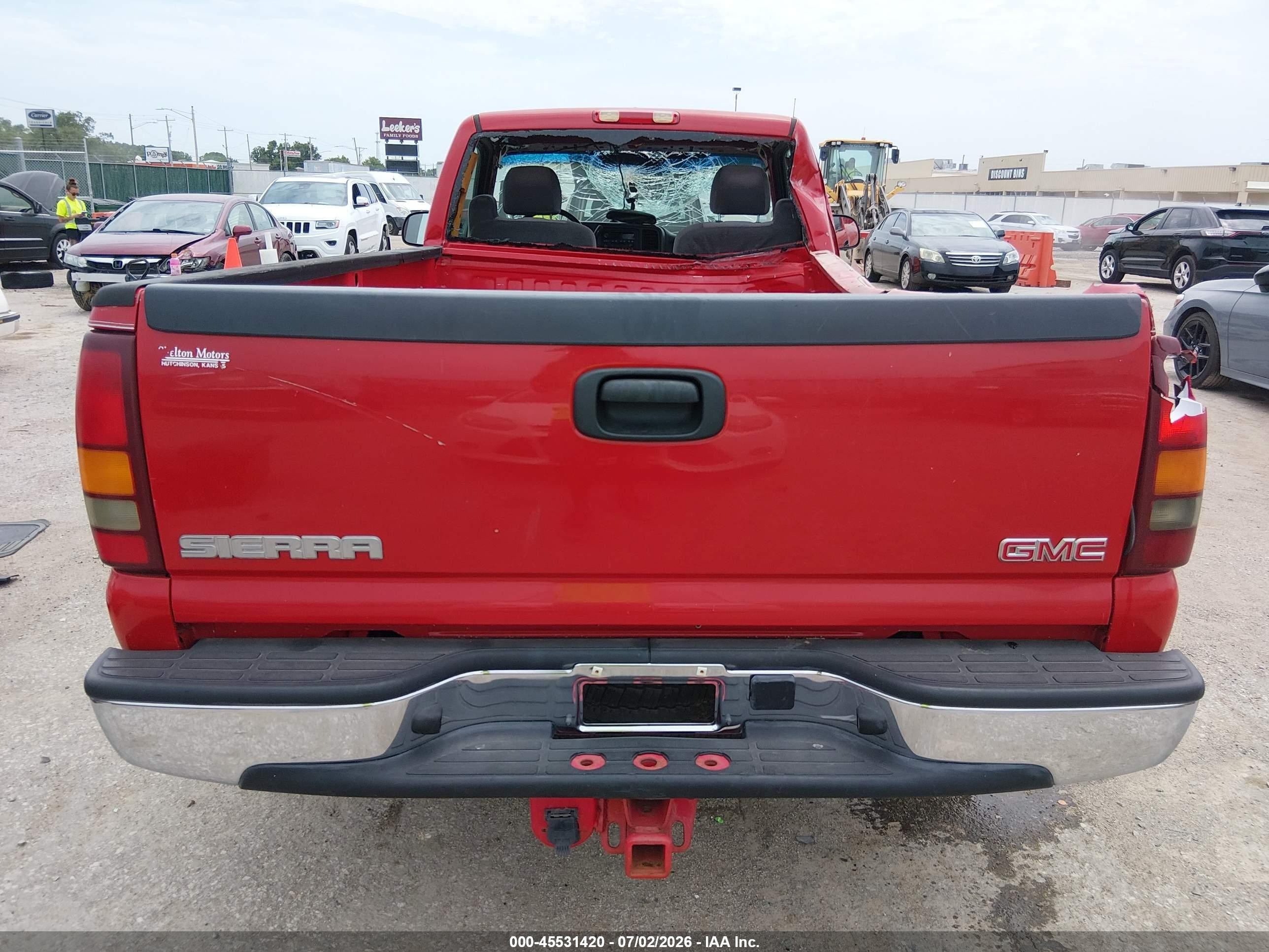 2003 Gmc Sierra 1500 Sle Красный vin: 1GTEC14T13Z249480