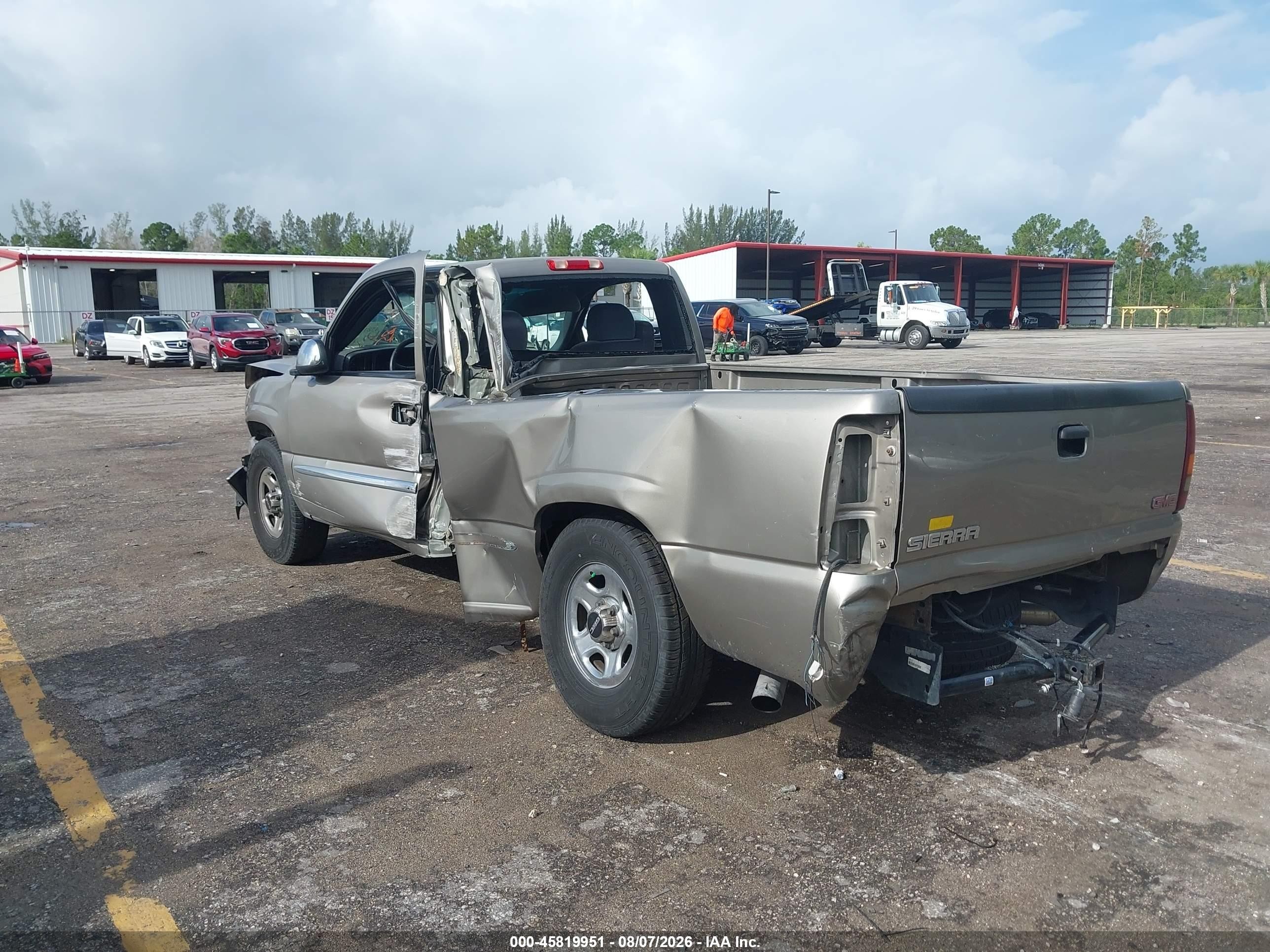 2002 Gmc Sierra 1500 Sle Tan vin: 1GTEC14T32Z293270