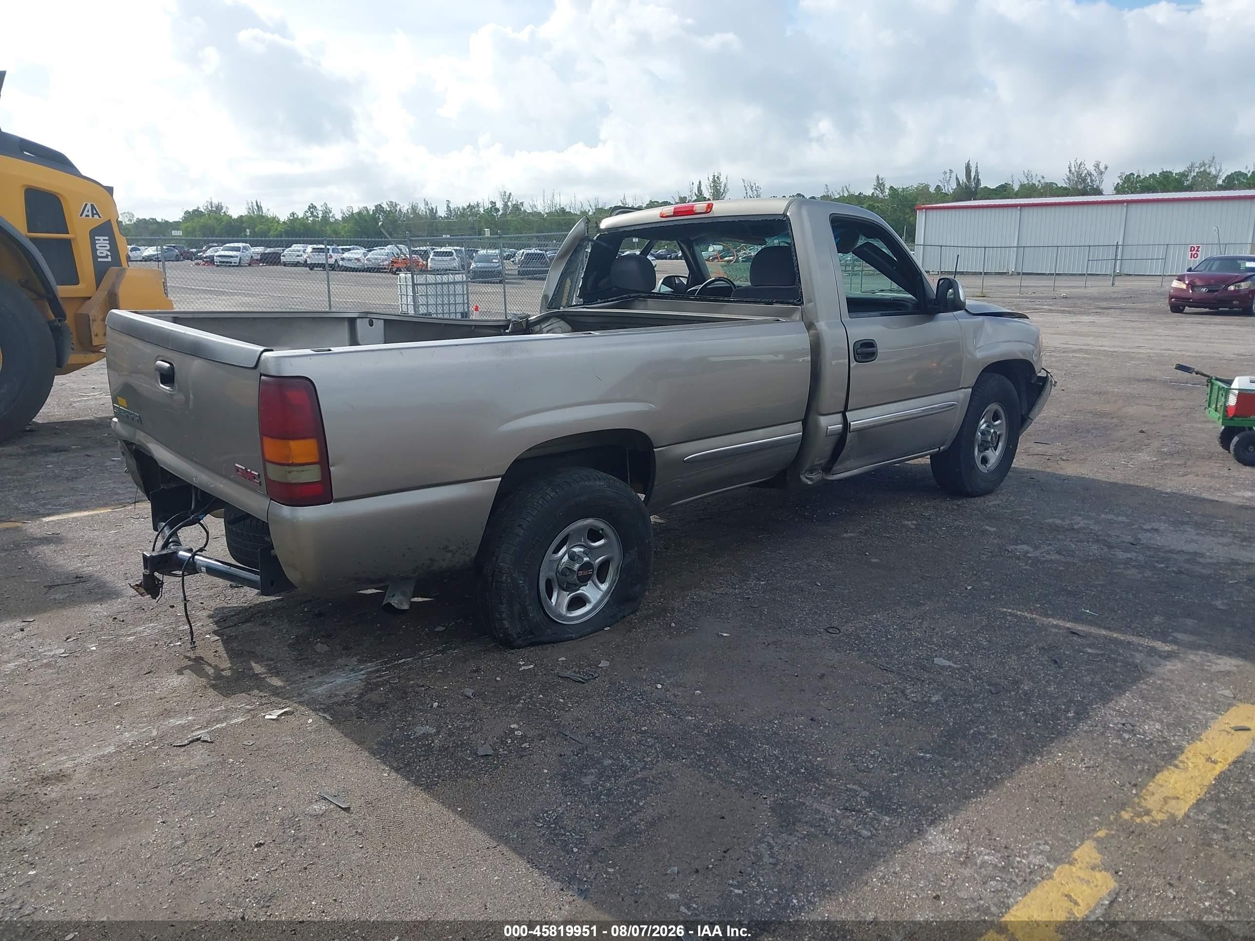 2002 Gmc Sierra 1500 Sle Tan vin: 1GTEC14T32Z293270